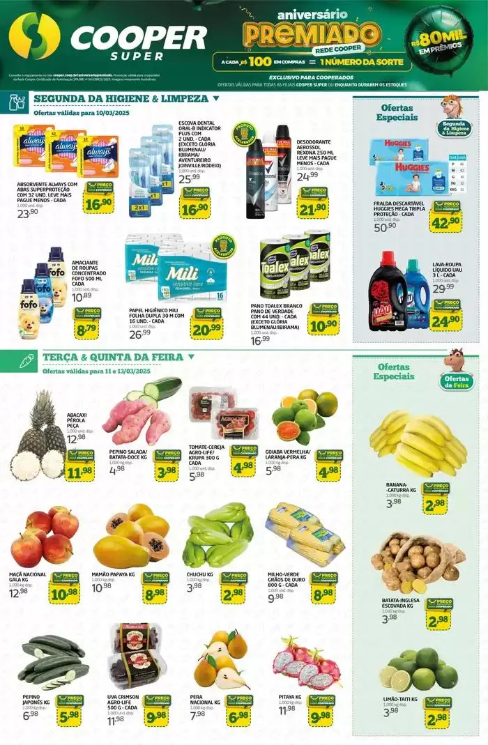 Encarte de super semanal 10 de março até 13 de março 2025 - Pagina 1