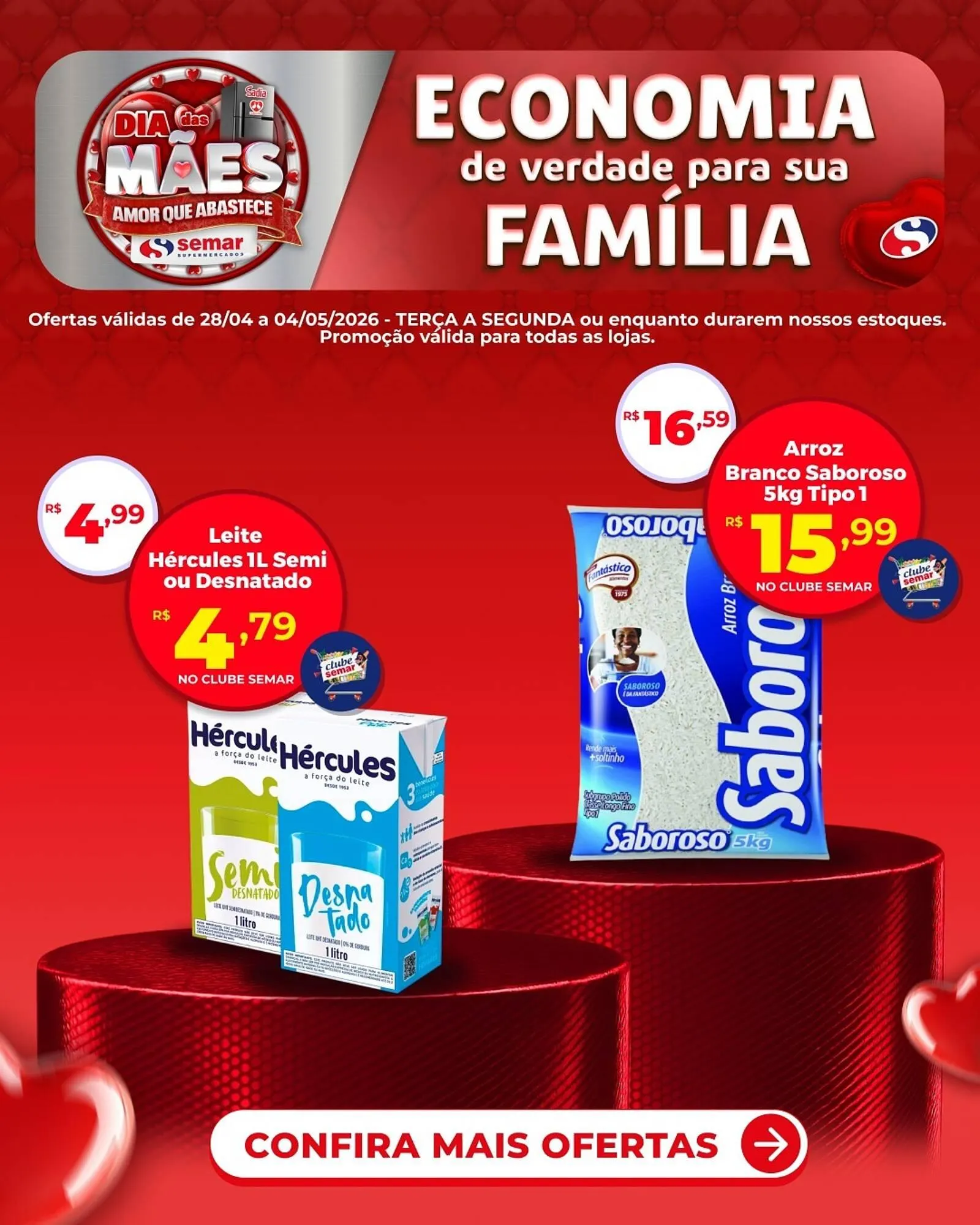 Encarte de Folheto Semar Supermercado 28 de abril até 4 de maio 2026 - Pagina 1