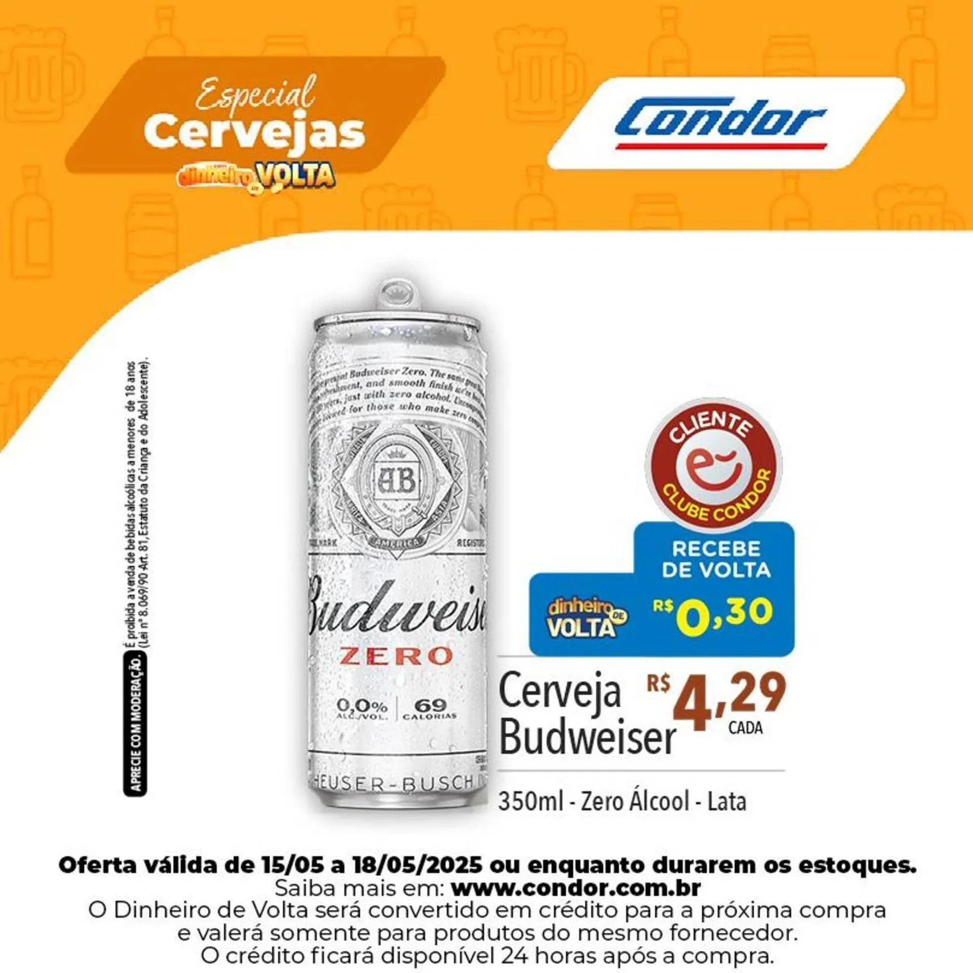 Encarte de Catálogo Supermercados Condor 15 de maio até 18 de maio 2025 - Pagina 1