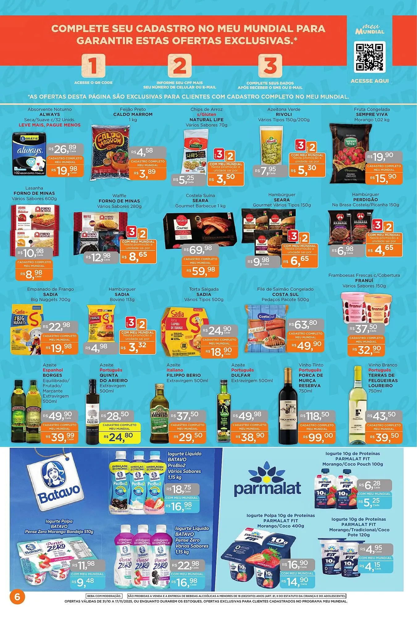 Encarte de Encarte Supermercados Mundial 31 de outubro até 17 de novembro 2025 - Pagina 6