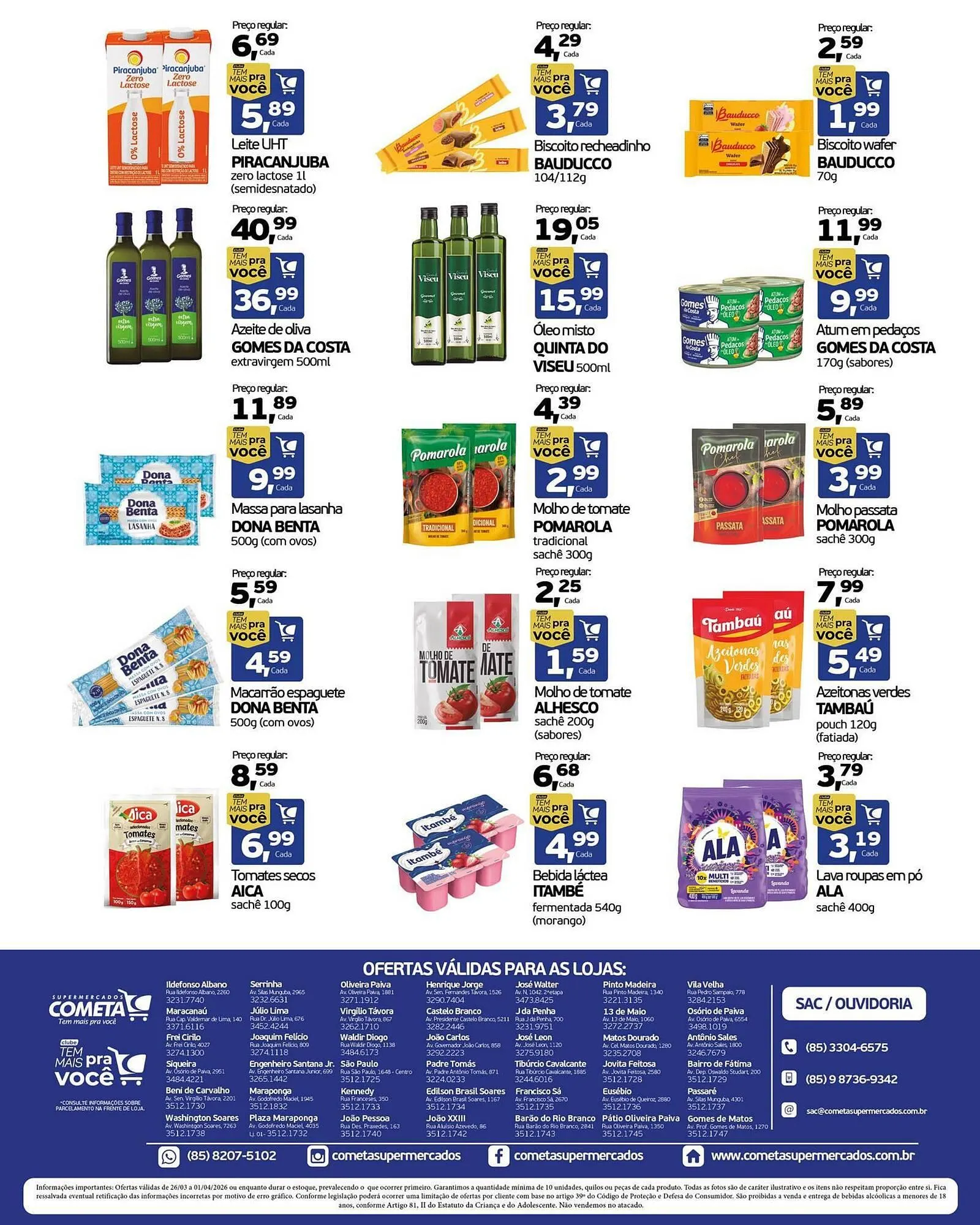 Encarte de Encarte Cometa Supermercados 27 de março até 1 de abril 2026 - Pagina 2