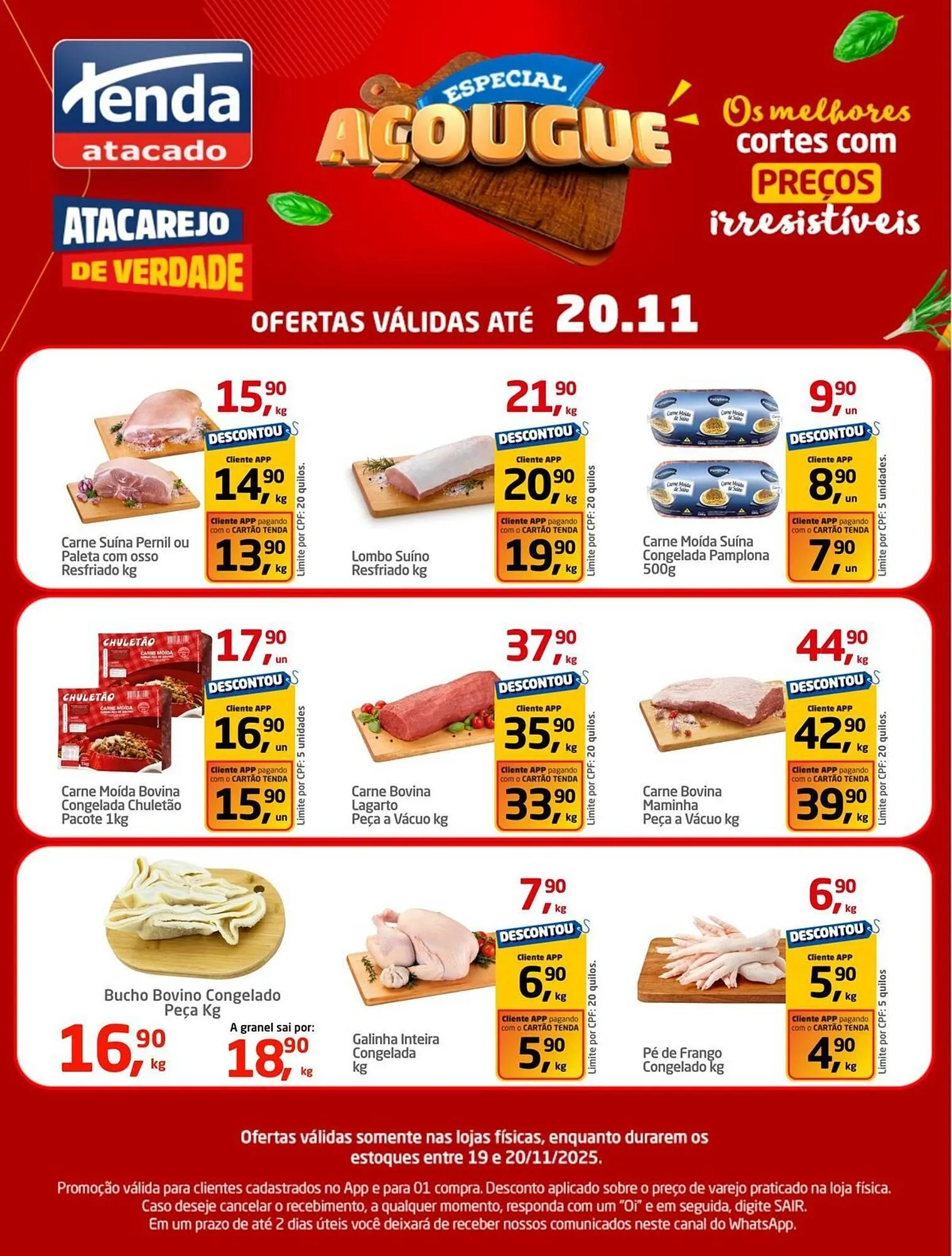 Encarte de Folheto Tenda Atacado 19 de novembro até 20 de novembro 2025 - Pagina 1