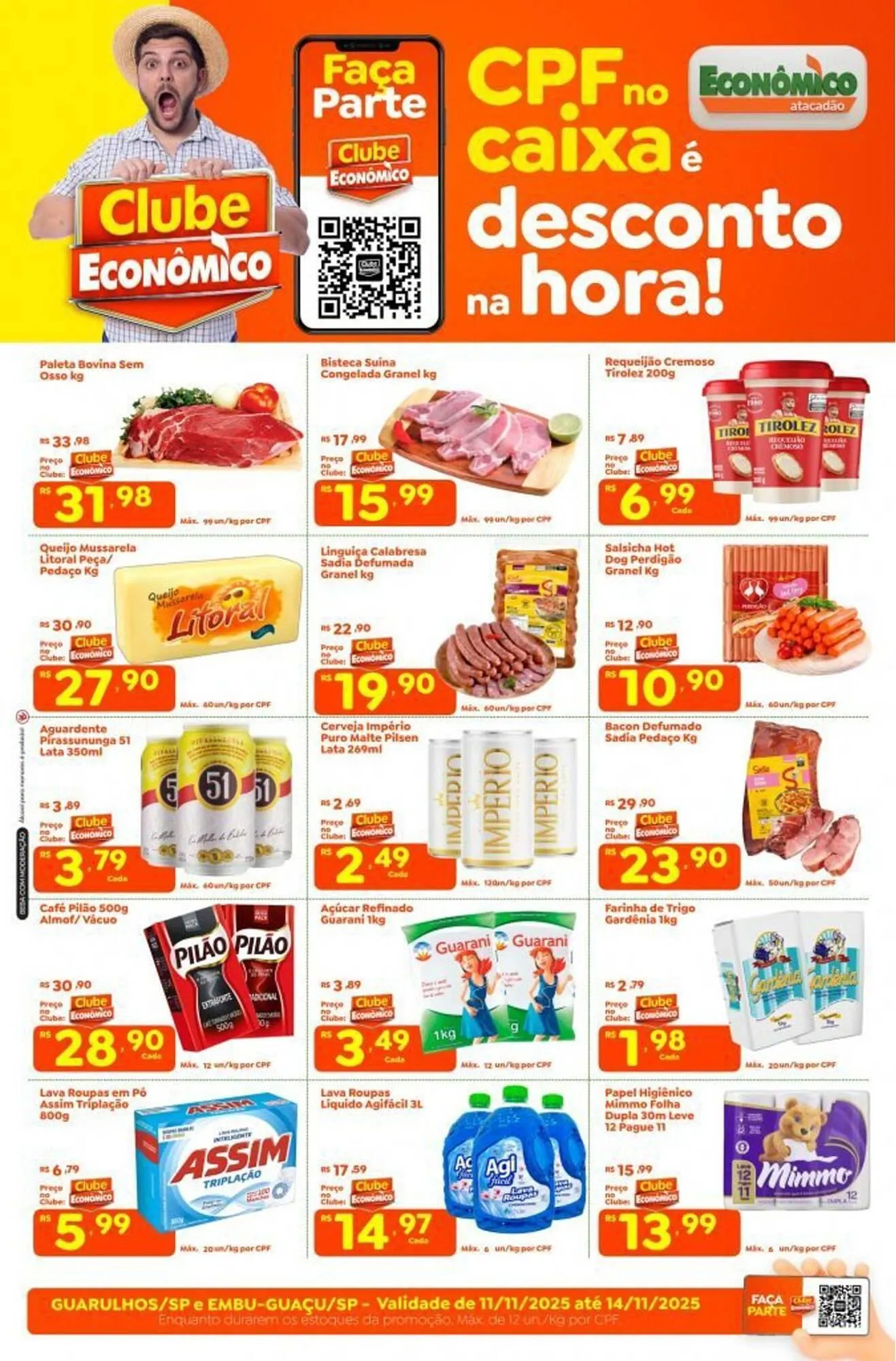 Encarte de Catálogo Econômico Atacadão 11 de novembro até 14 de novembro 2025 - Pagina 1