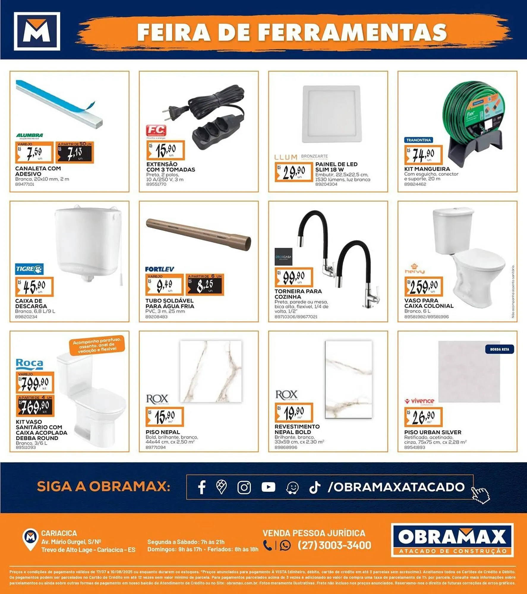 Encarte de Catálogo Obramax 17 de julho até 10 de agosto 2025 - Pagina 4