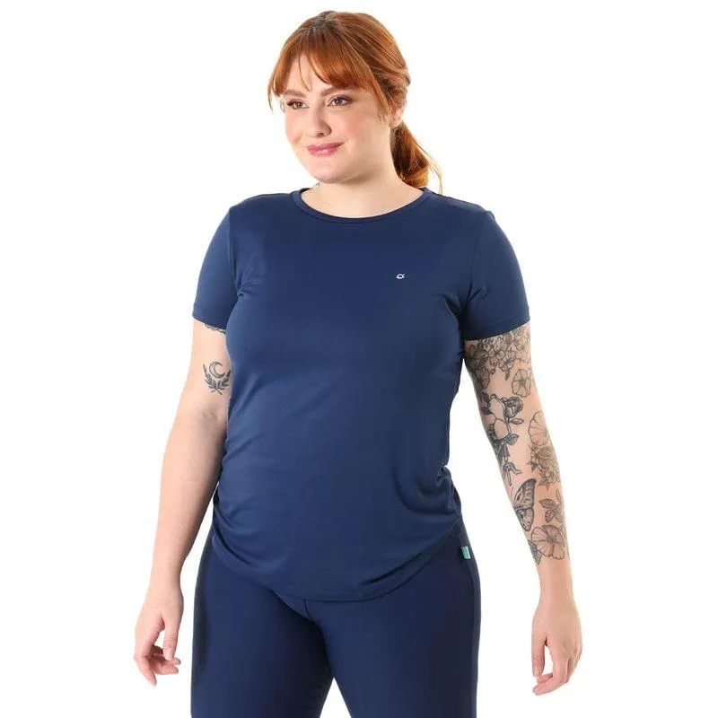 Camiseta Feminina Manga Curta Sting Azul Marinho