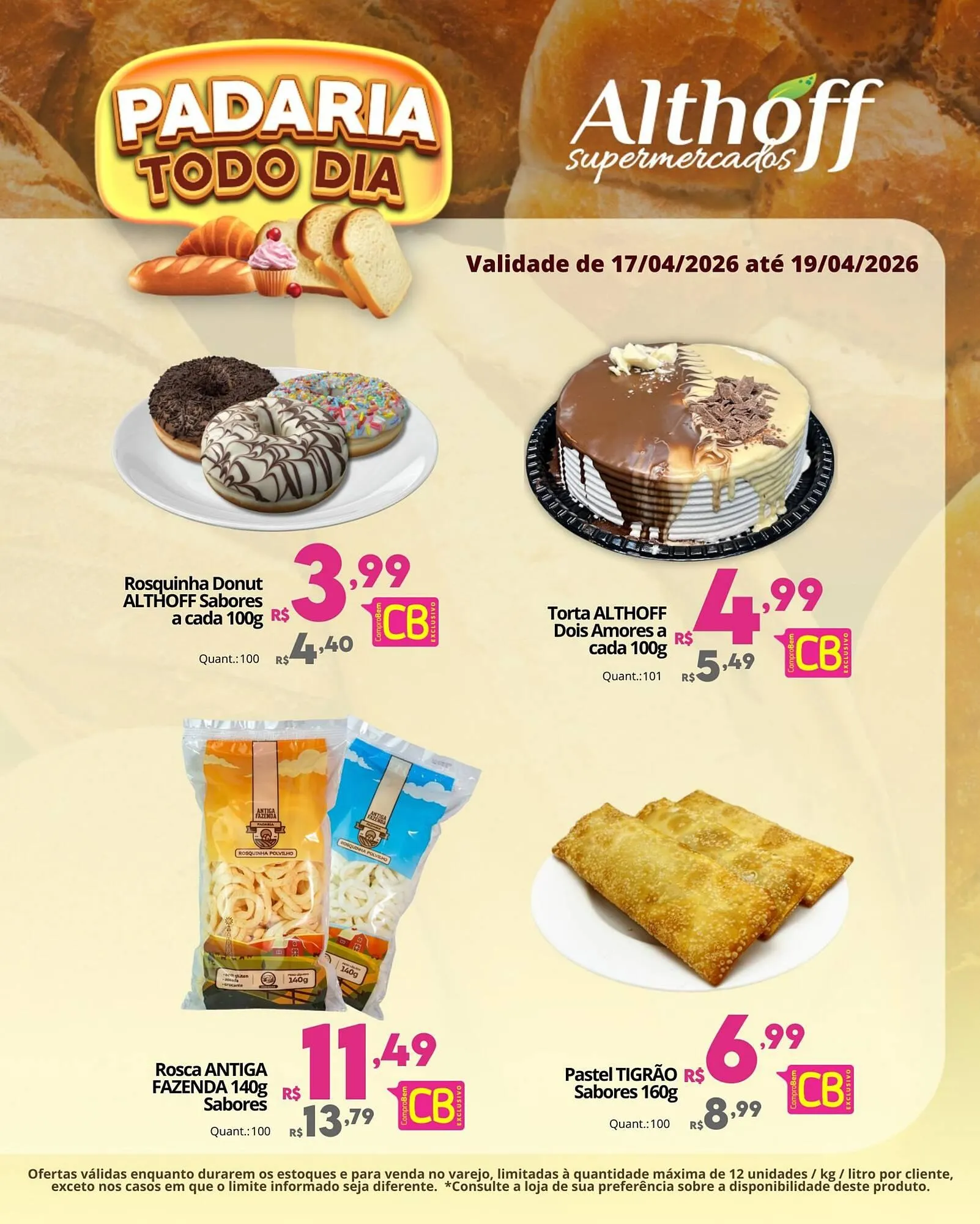 Encarte de Encarte Althoff Supermercados 17 de abril até 19 de abril 2026 - Pagina 1