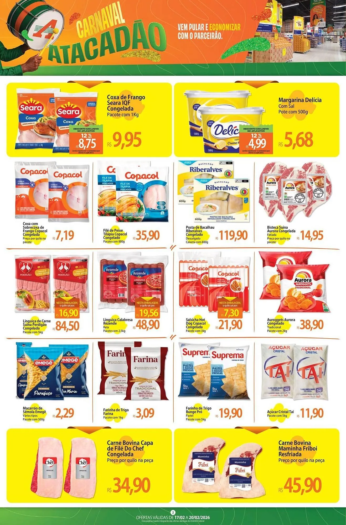 Encarte de Folheto Atacadão 17 de fevereiro até 20 de fevereiro 2026 - Pagina 2