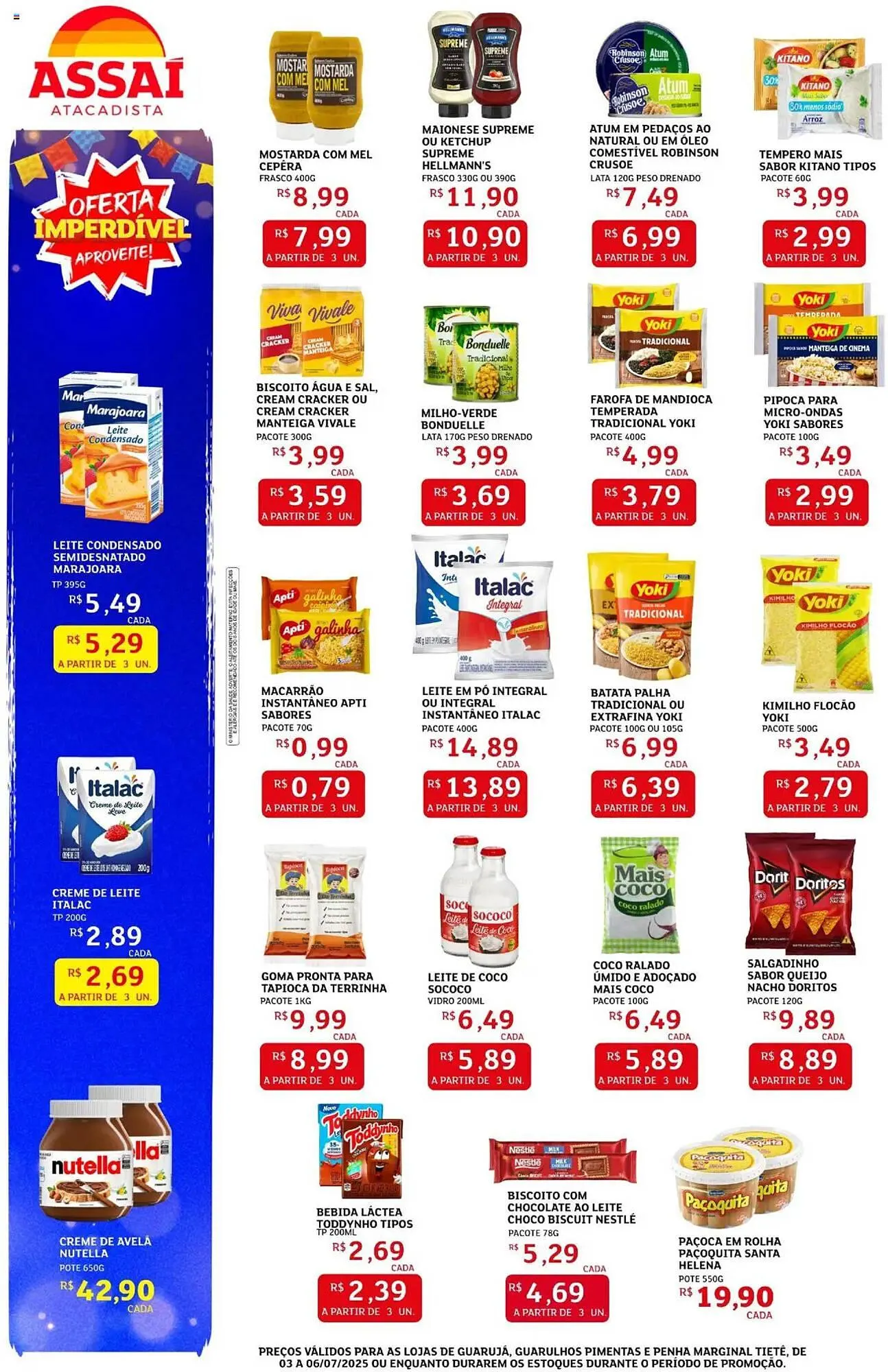 Encarte de Catálogo Assaí Atacadista 3 de julho até 6 de julho 2025 - Pagina 3