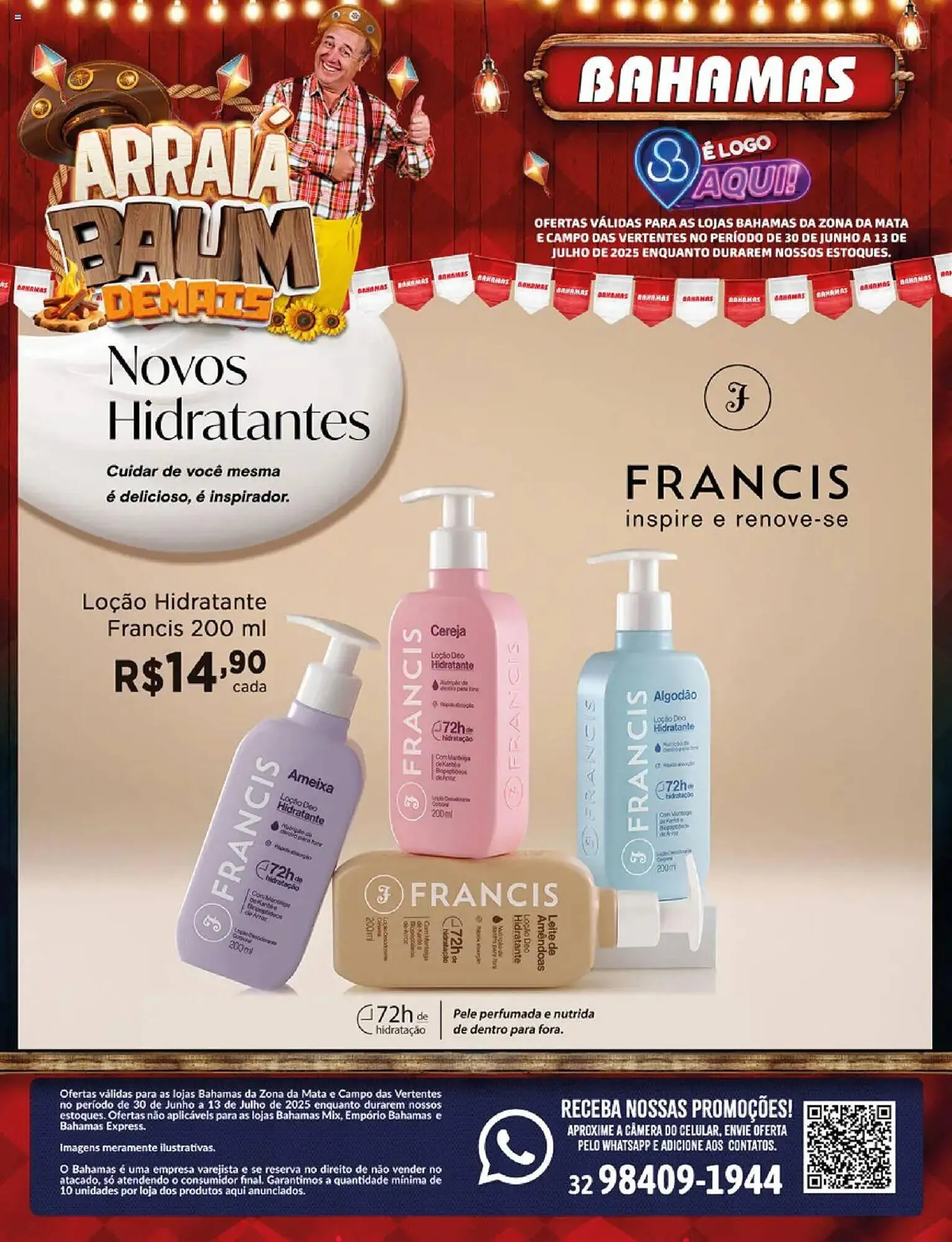 Encarte de Catálogo Bahamas Supermercados 30 de junho até 13 de julho 2025 - Pagina 1