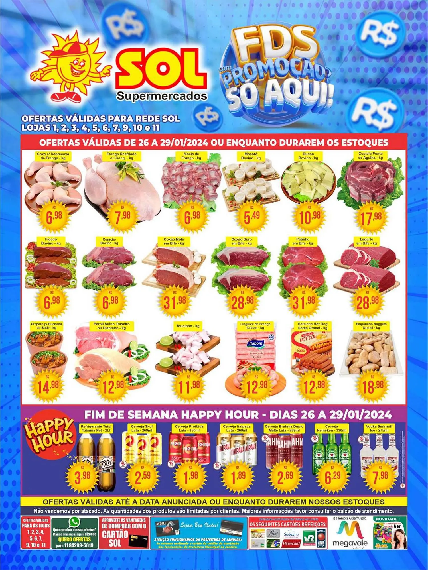 Encarte de Catálogo Sol Supermercados 26 de janeiro até 29 de janeiro 2024 - Pagina