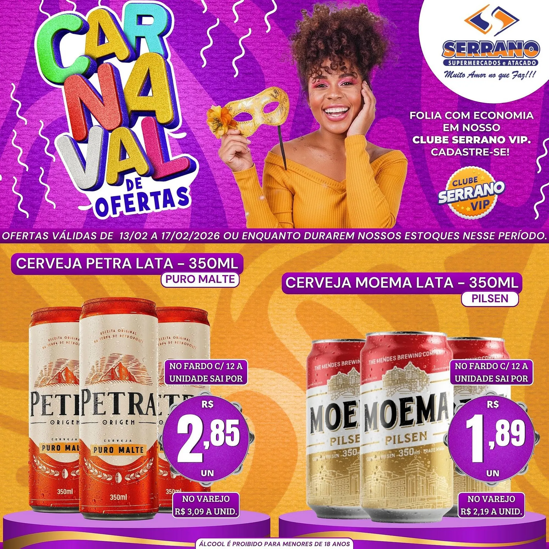 Encarte de Catálogo Serrano Supermercado 13 de fevereiro até 17 de fevereiro 2026 - Pagina 2