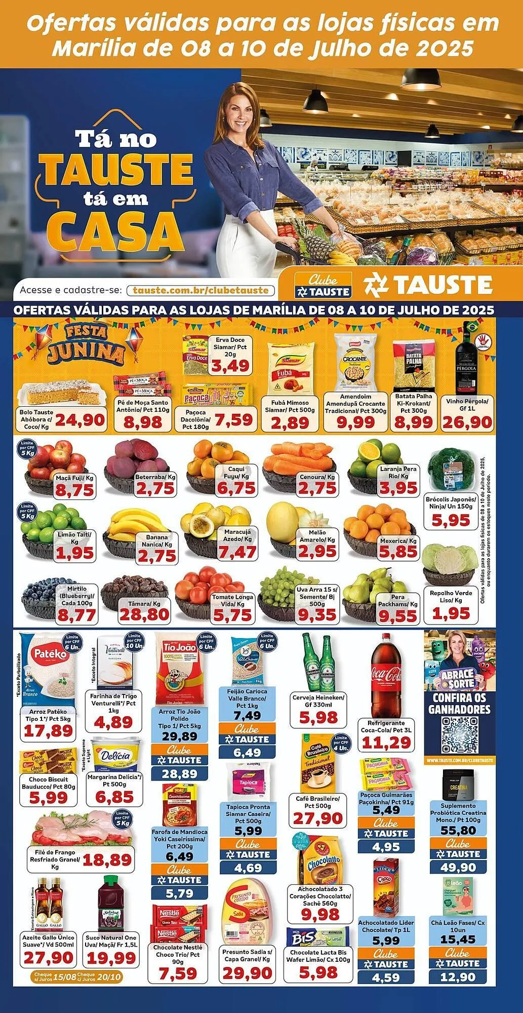Encarte de Catálogo Supermercados Tauste 8 de julho até 10 de julho 2025 - Pagina 1