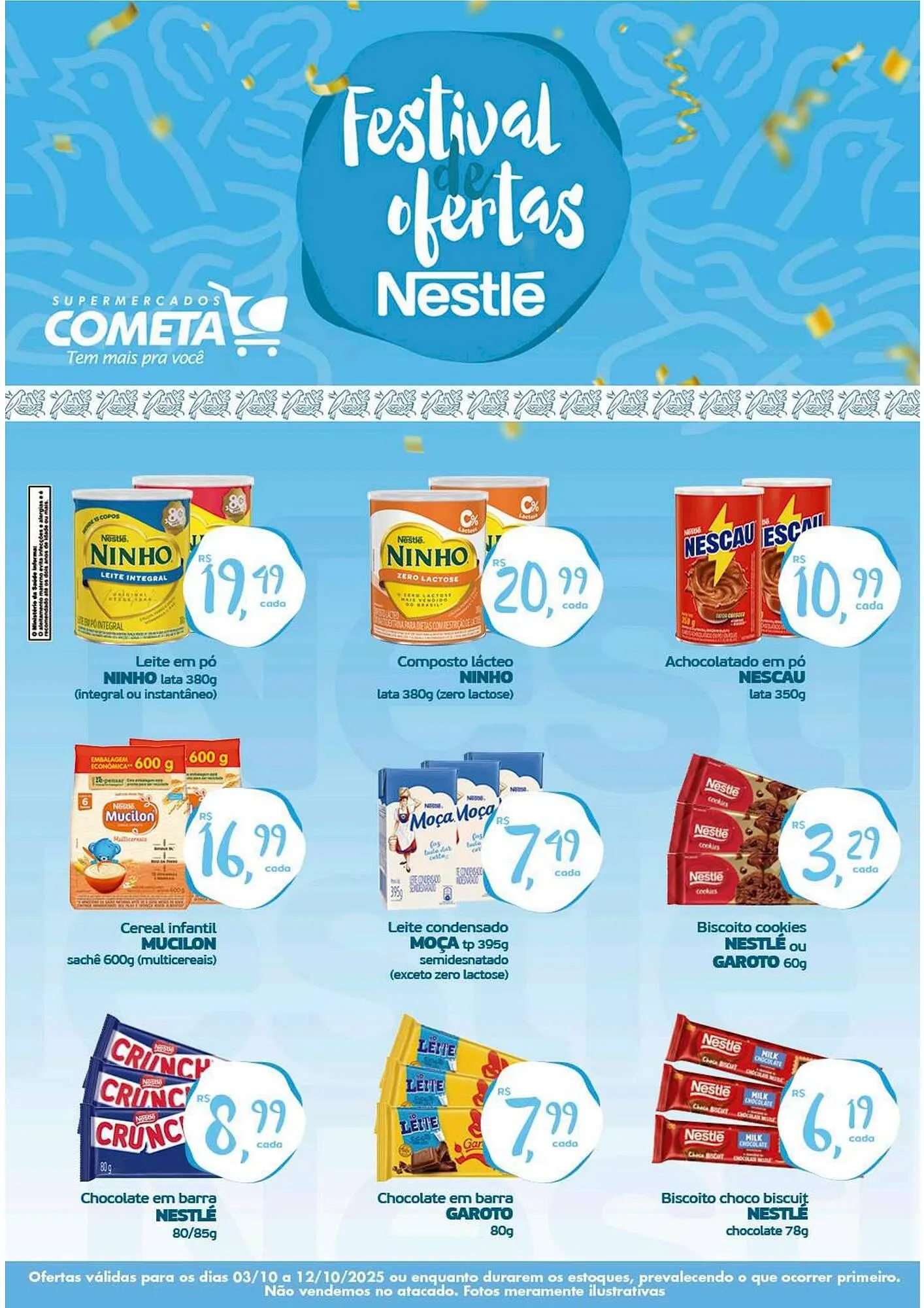 Encarte de Encarte Cometa Supermercados 3 de outubro até 12 de outubro 2025 - Pagina 1