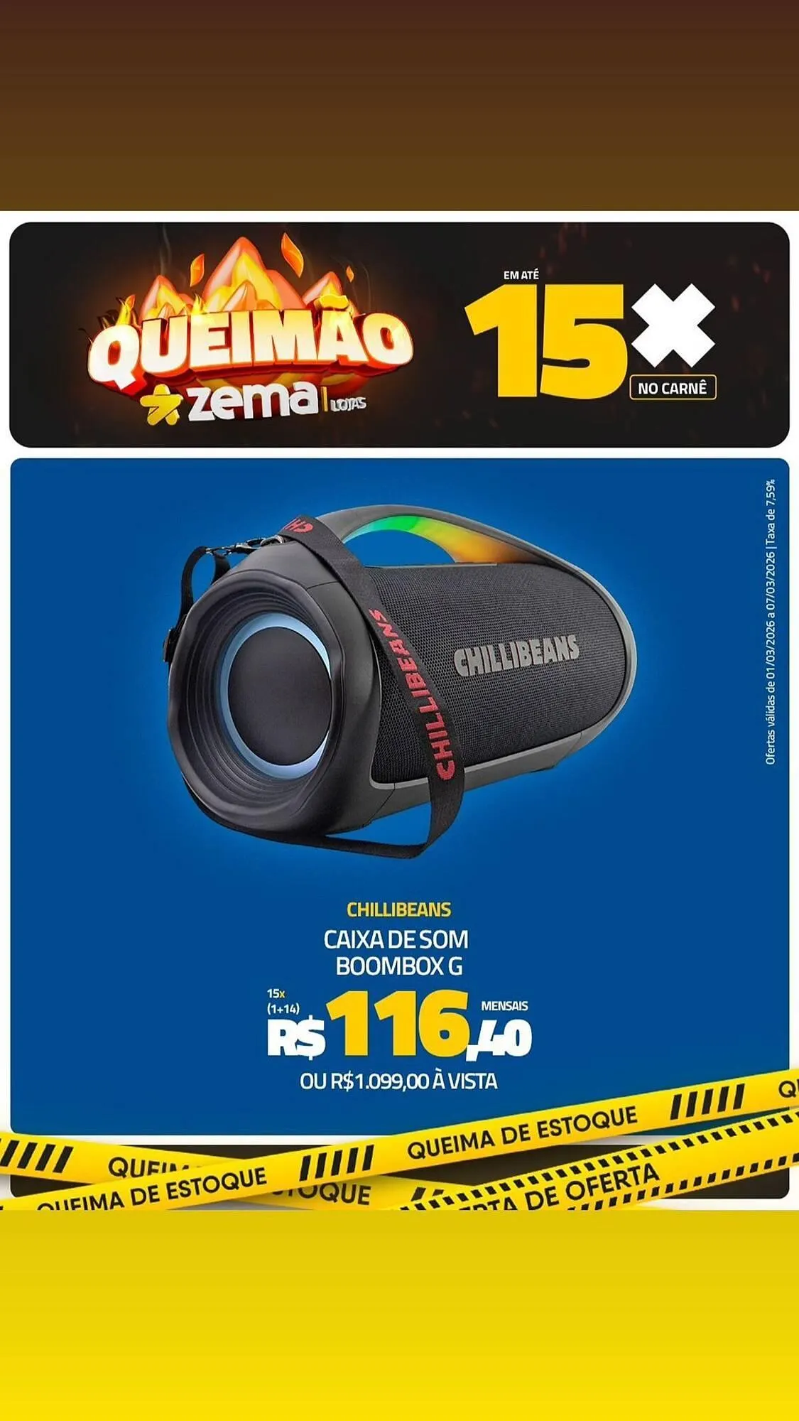 Encarte de Folheto Zema 1 de março até 7 de março 2026 - Pagina 1