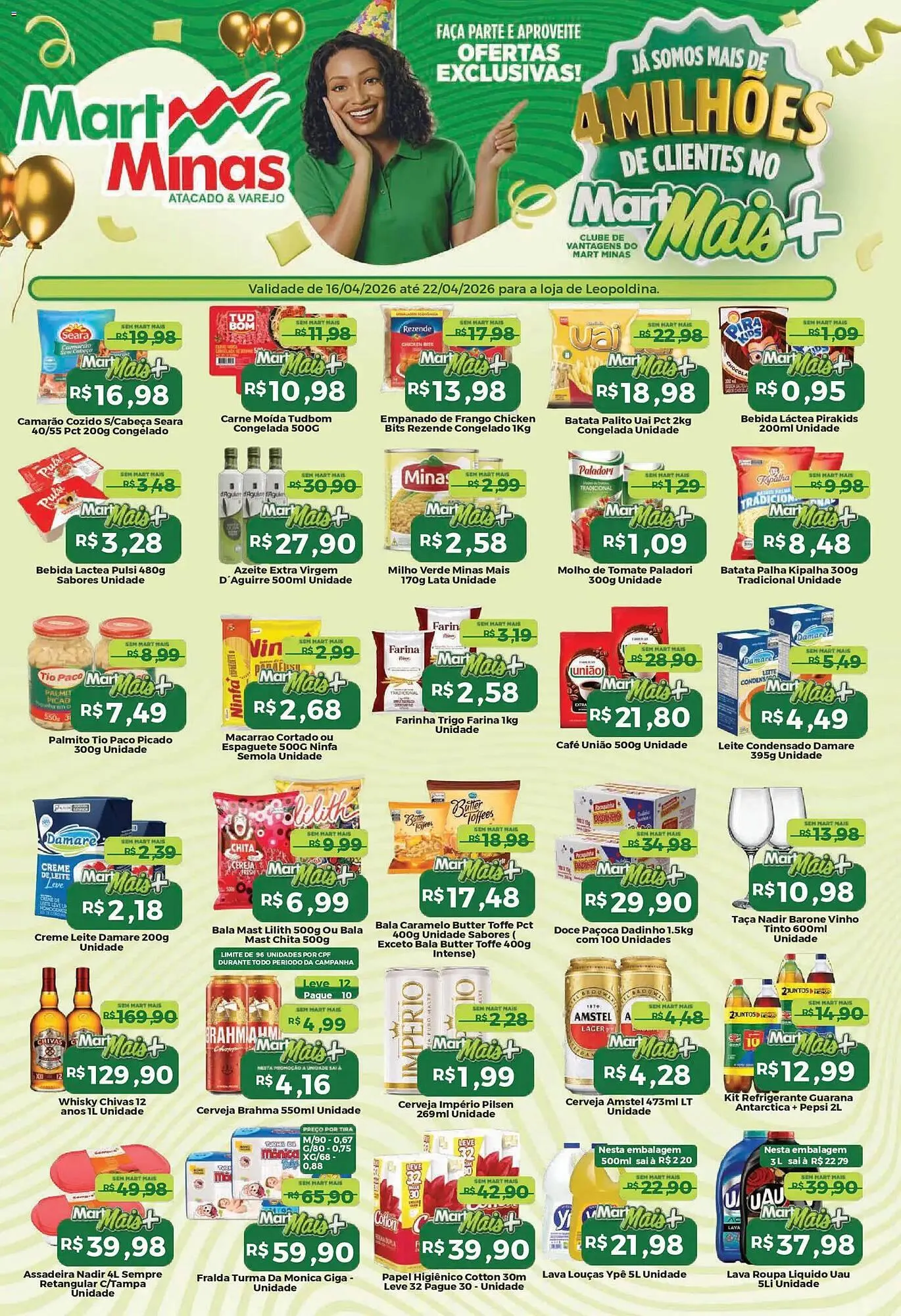 Encarte de Folheto Mart Minas 16 de abril até 23 de abril 2026 - Pagina 1