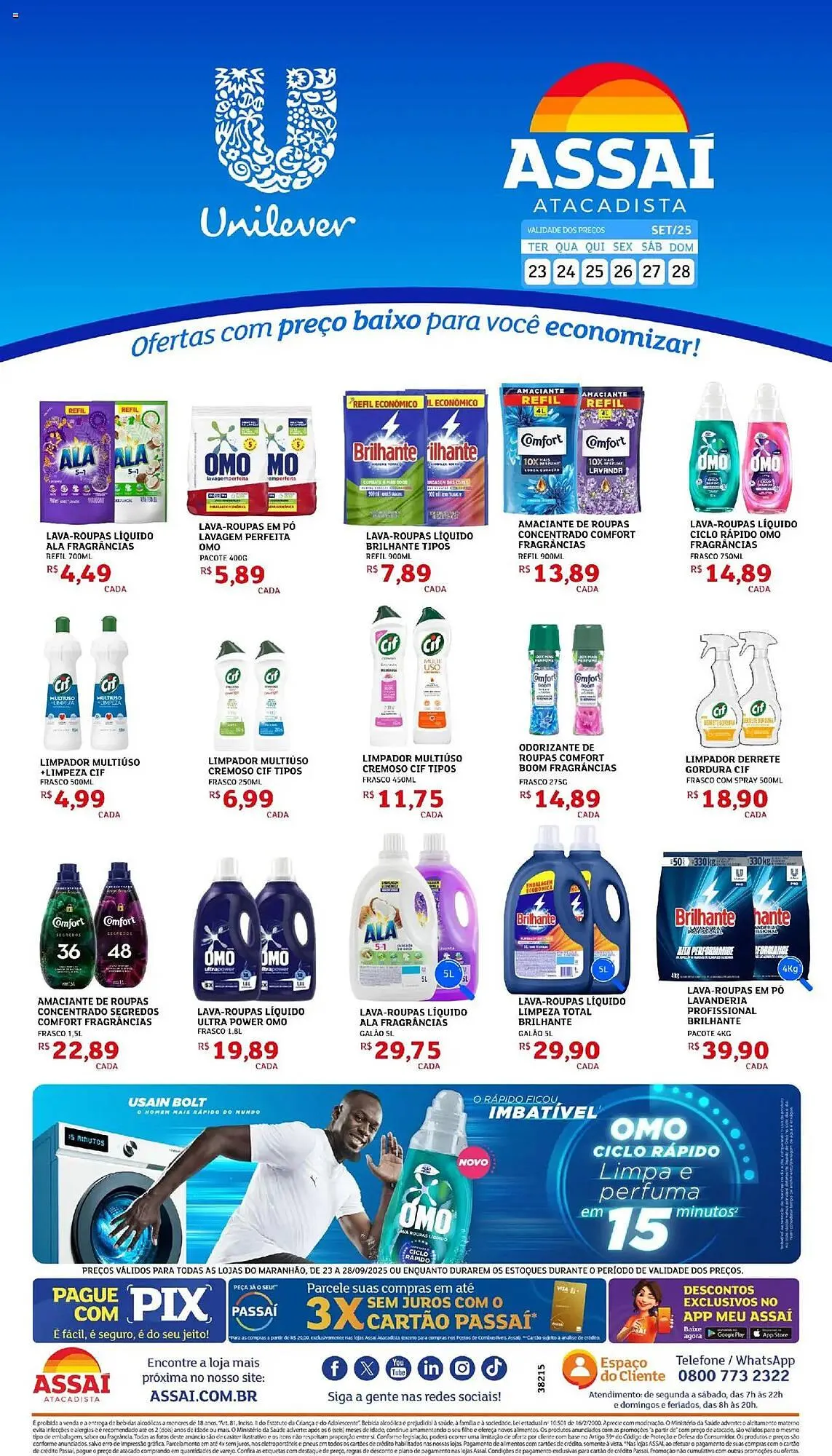 Encarte de Encarte Assaí Atacadista 23 de setembro até 28 de setembro 2025 - Pagina 1