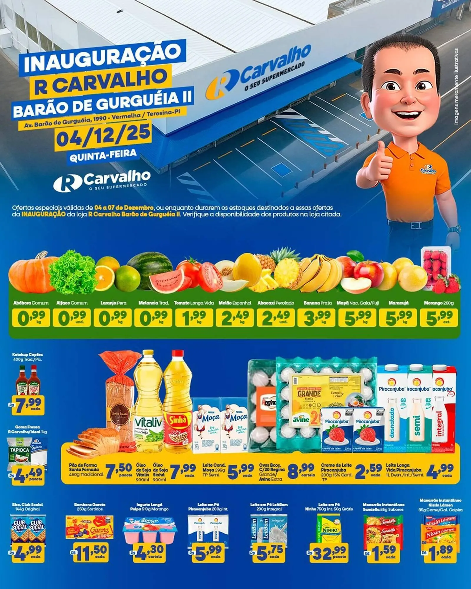 Encarte de Catálogo Carvalho Supermercado 4 de dezembro até 7 de dezembro 2025 - Pagina 1