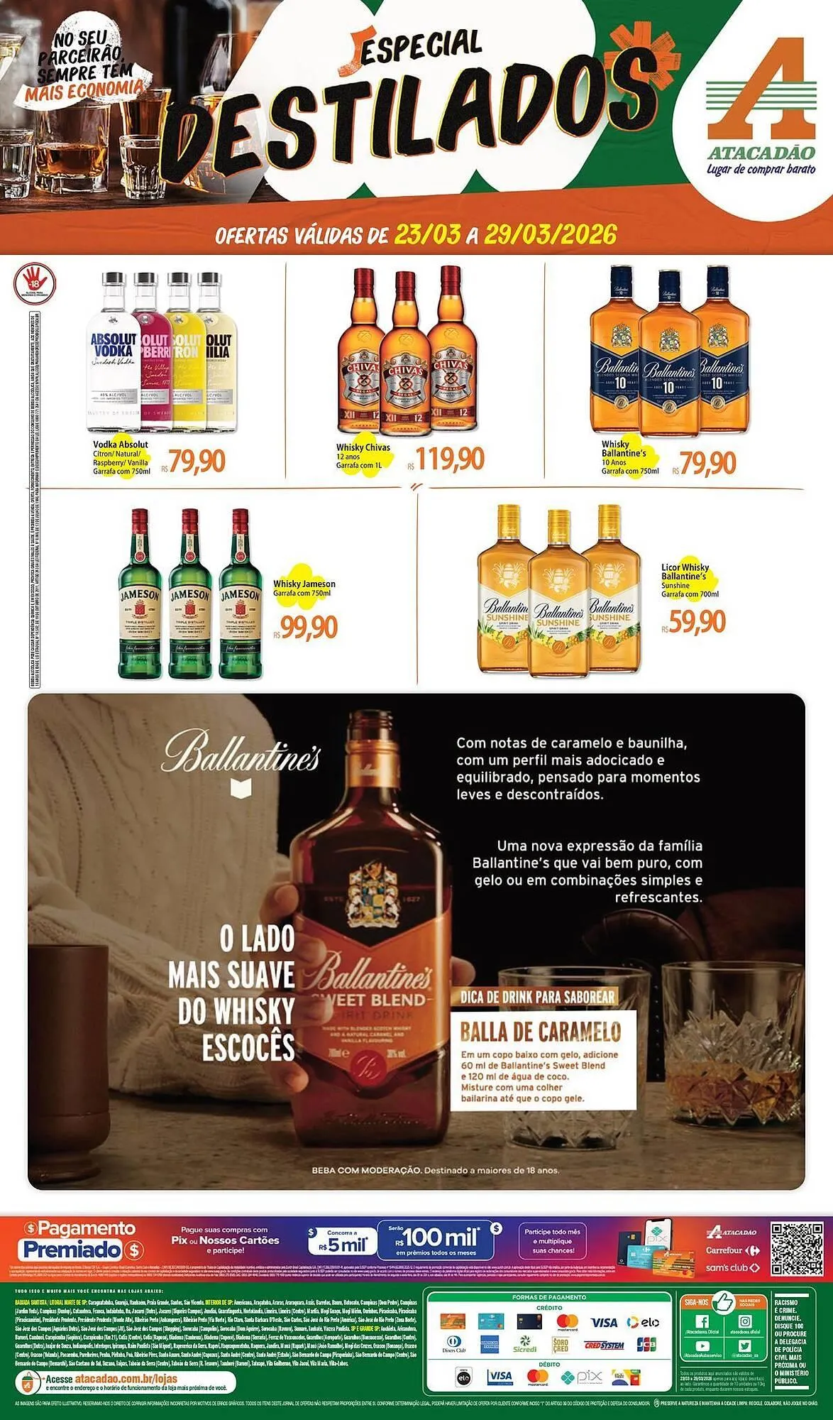Encarte de Folheto Atacadão 23 de março até 29 de março 2026 - Pagina 1