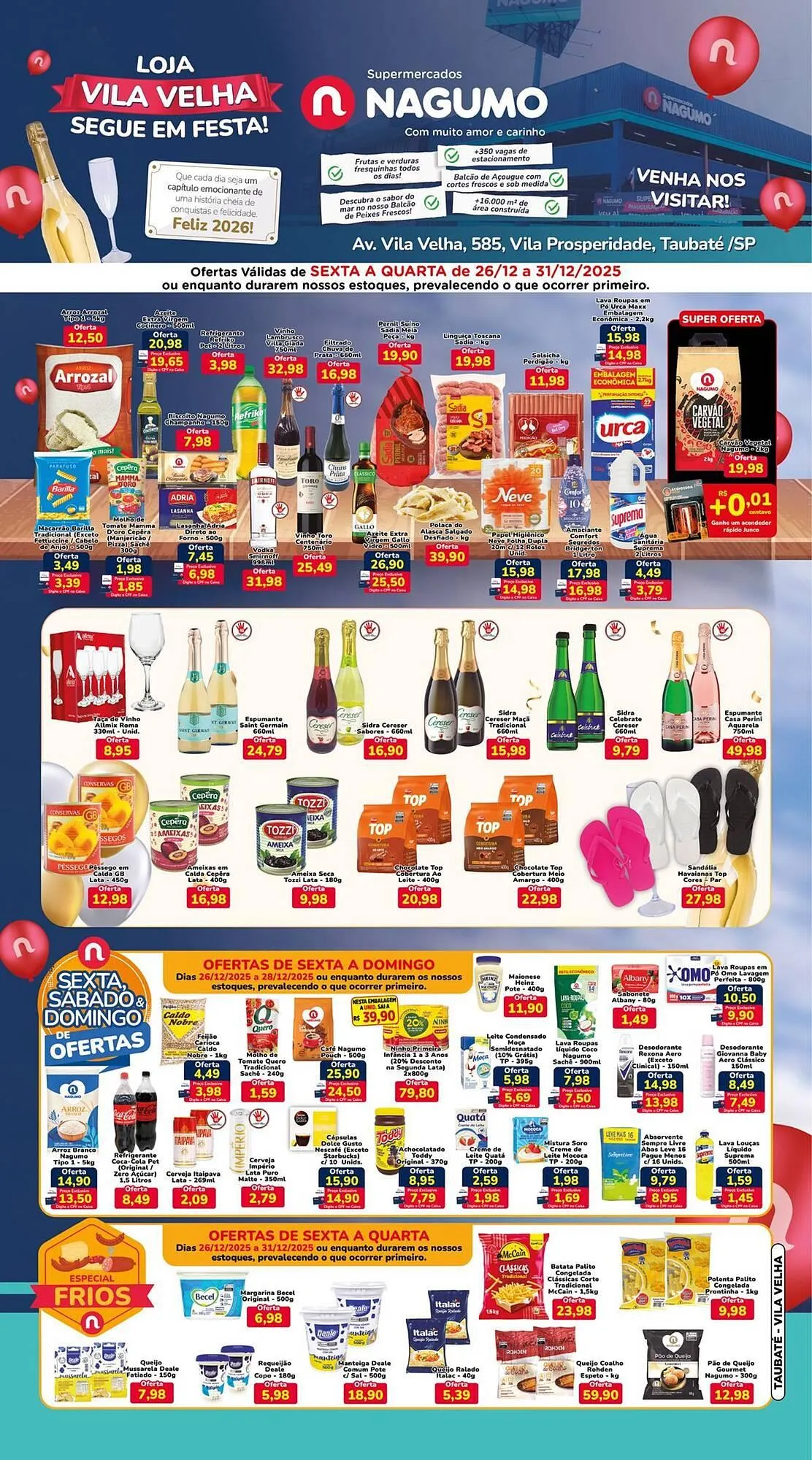Encarte de Folheto Nagumo 26 de dezembro até 31 de dezembro 2025 - Pagina 1