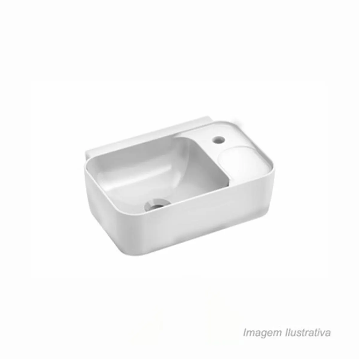 Lavatório Incepa Suspenso 40 x 30mm Branco