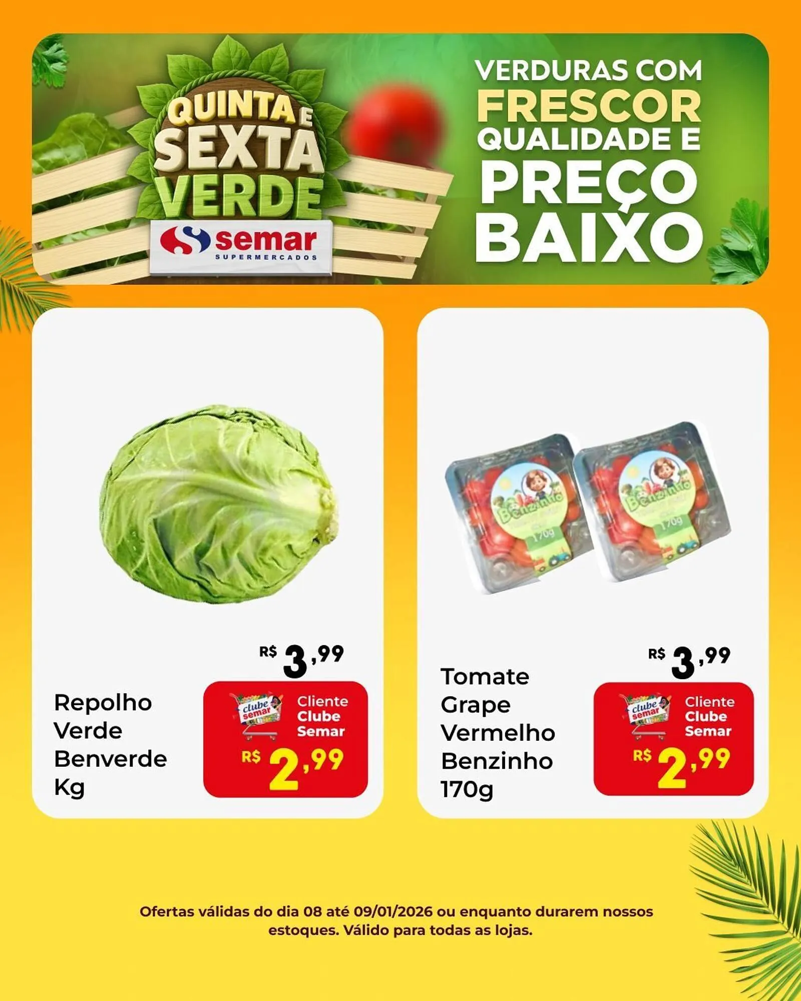 Encarte de Folheto Semar Supermercado 8 de janeiro até 9 de janeiro 2026 - Pagina 2