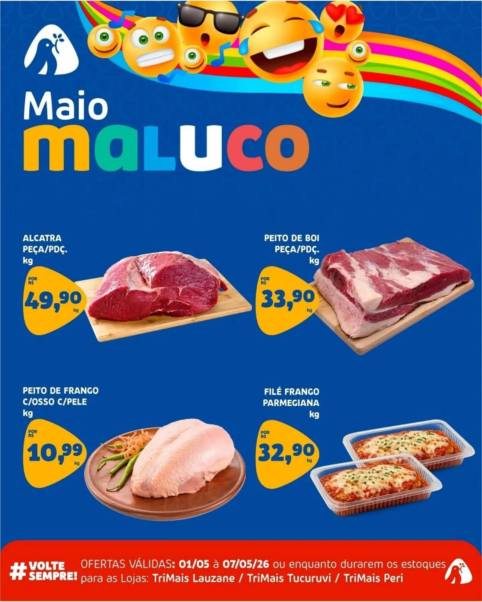 Encarte de Catálogo Trimais Supermercado 1 de maio até 7 de maio 2026 - Pagina 1