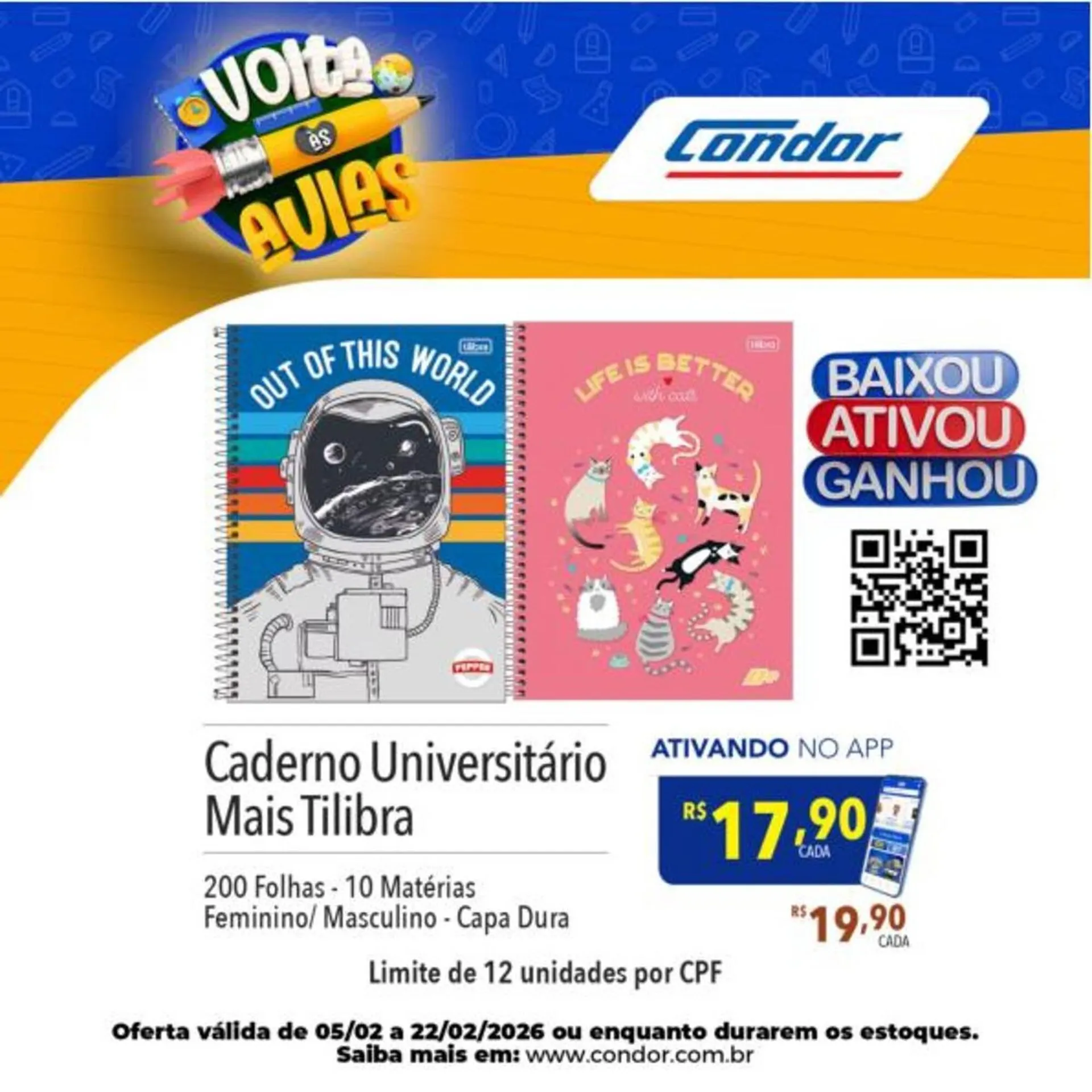 Encarte de Catálogo Supermercados Condor 11 de fevereiro até 22 de fevereiro 2026 - Pagina 18