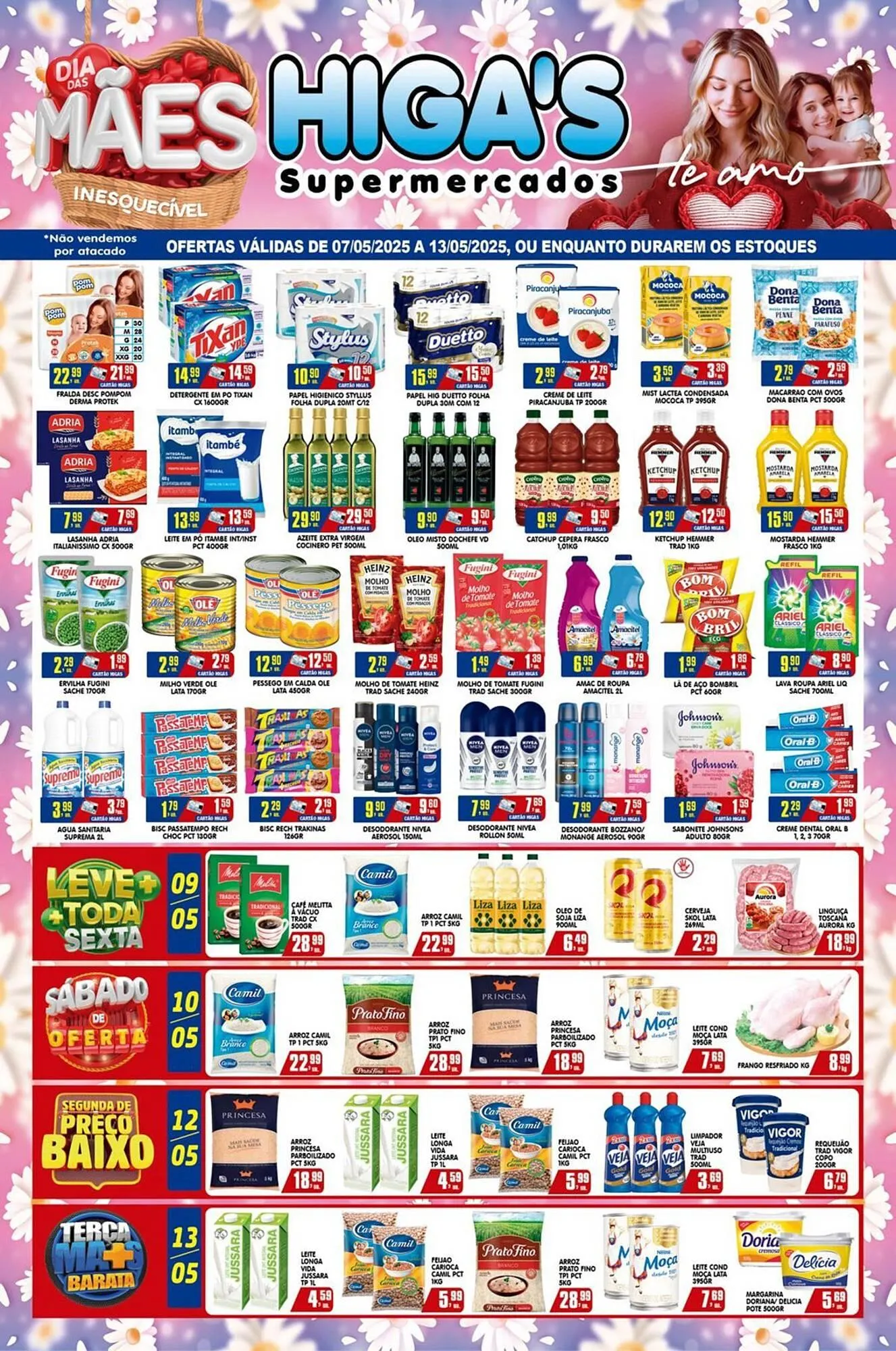 Encarte de Catálogo Higa's Supermercado 7 de maio até 13 de maio 2025 - Pagina 1