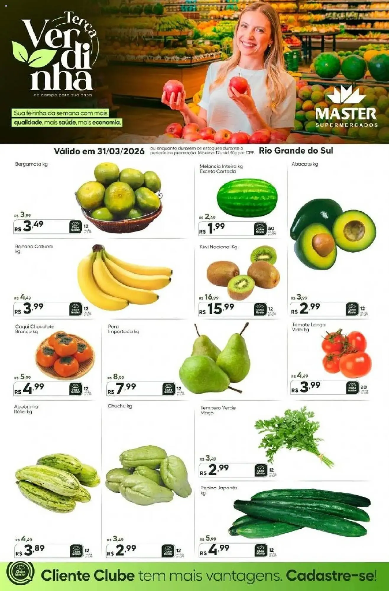 Encarte de Folheto Master Supermercados 31 de março até 31 de março 2026 - Pagina 1