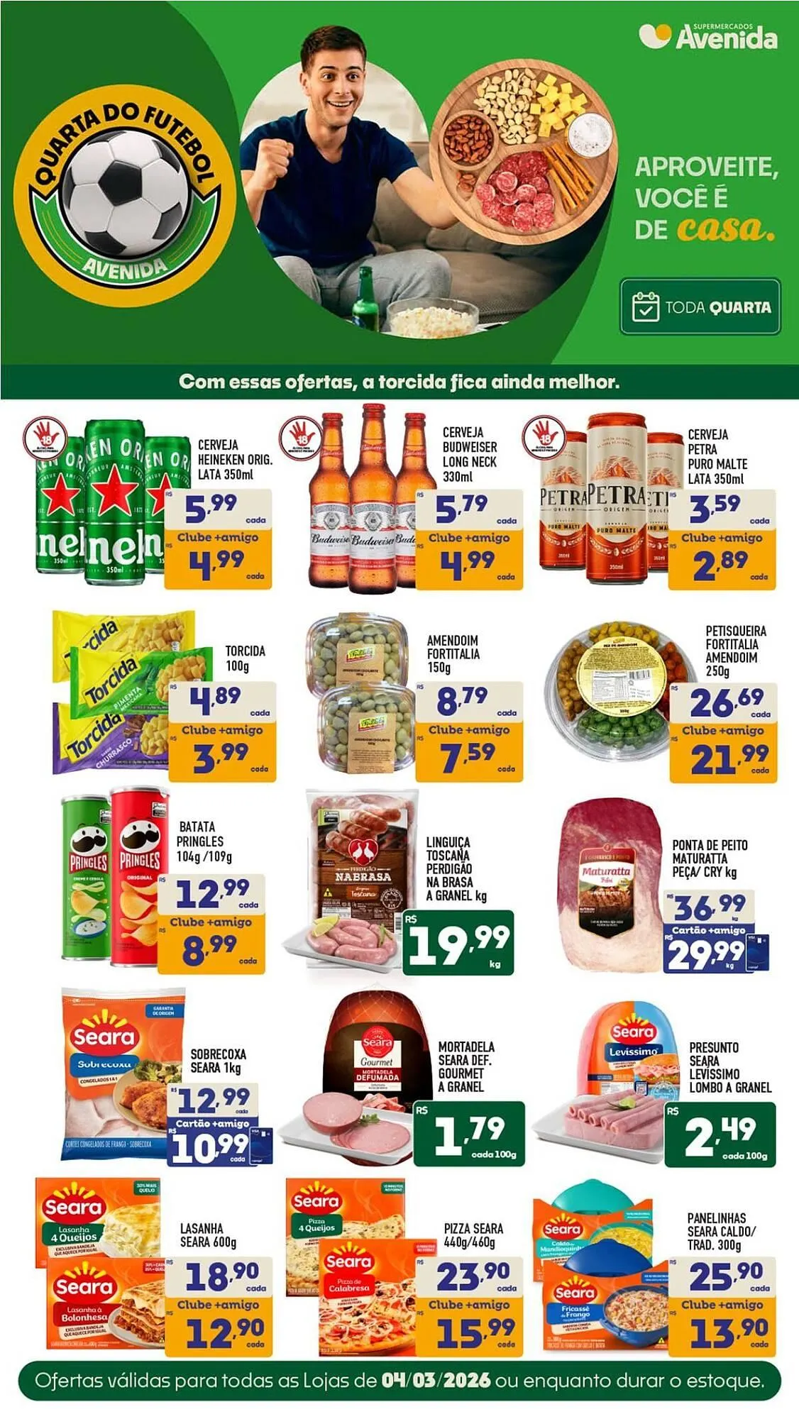 Encarte de Catálogo Supermercados Avenida 4 de março até 15 de março 2026 - Pagina 1