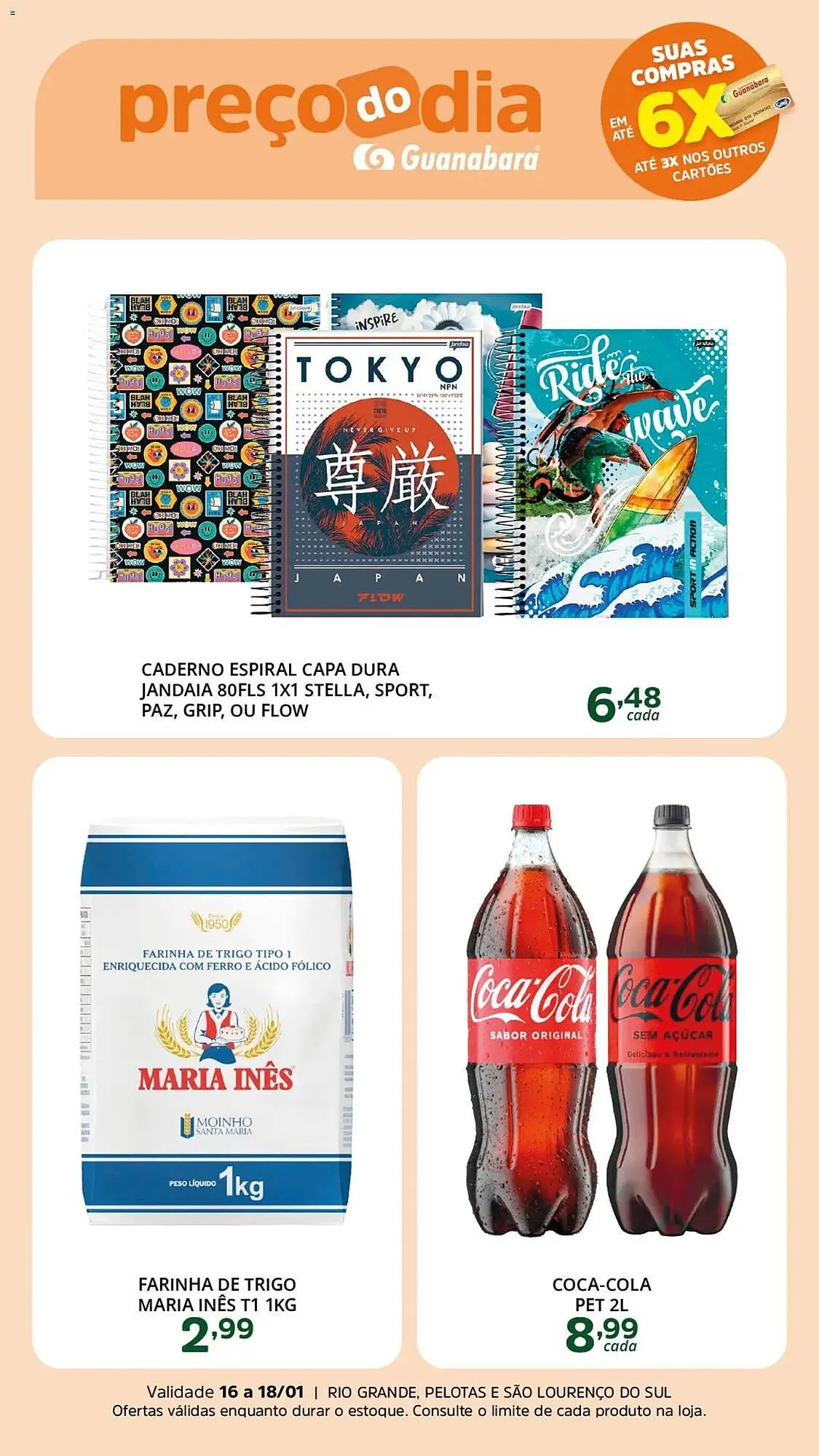 Encarte de Encarte Supermercados Guanabara 16 de janeiro até 18 de janeiro 2026 - Pagina 2