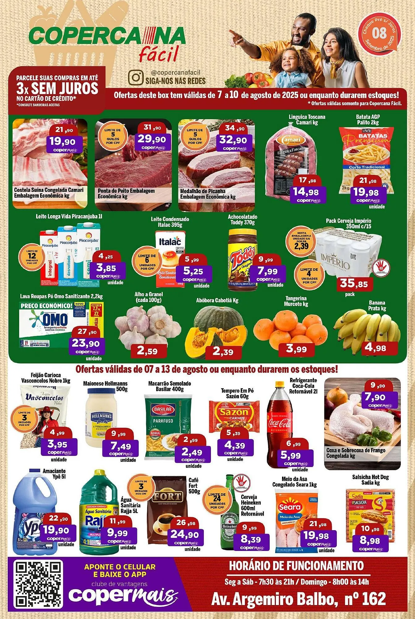 Encarte de Catálogo Copercana 11 de agosto até 13 de agosto 2025 - Pagina 1