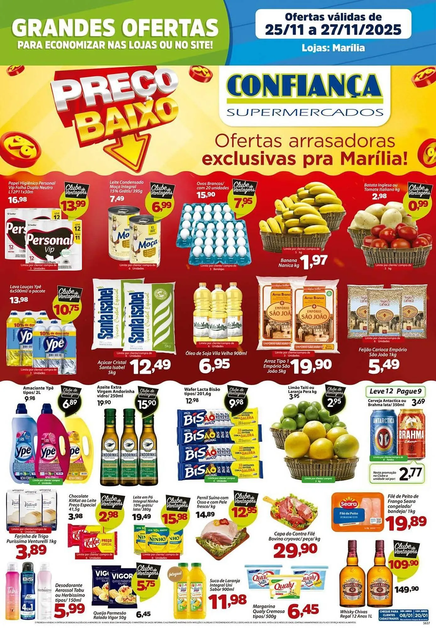 Encarte de Catálogo Confiança Supermercados 25 de novembro até 27 de novembro 2025 - Pagina 1