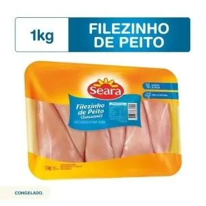 Filezinho Peito Frango Seara Congelado 1kg
