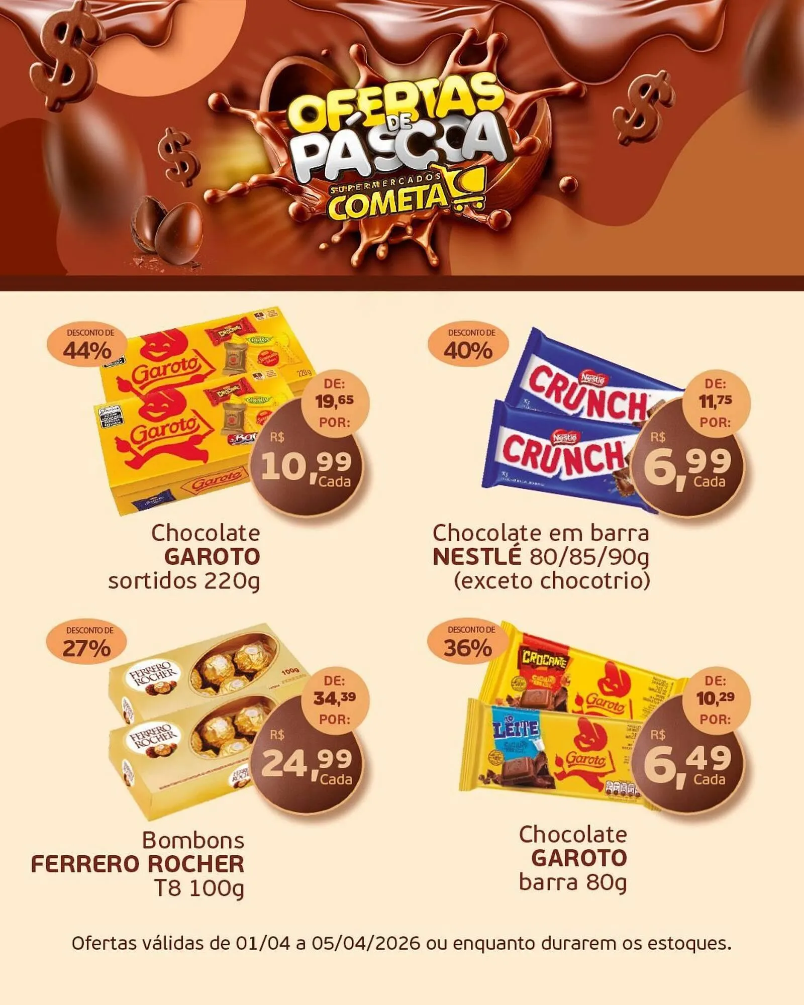 Encarte de Encarte Cometa Supermercados 3 de abril até 5 de abril 2026 - Pagina 1