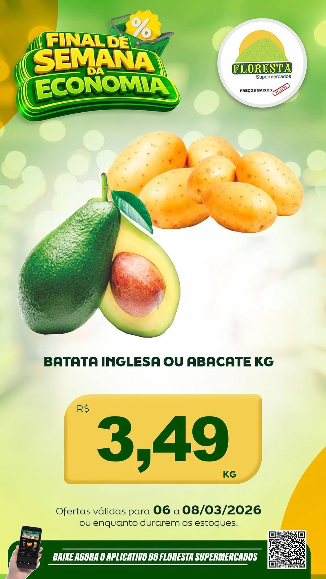 Encarte de Catálogo Floresta Supermercados 6 de março até 8 de março 2026 - Pagina 1