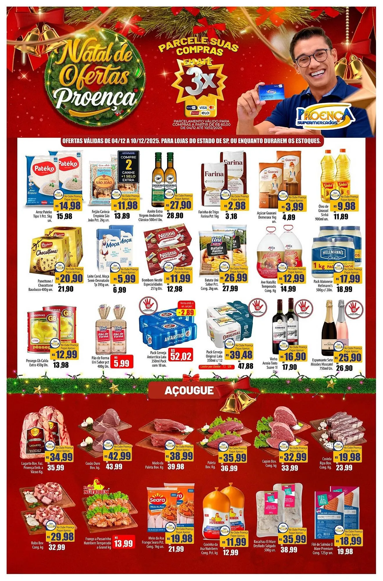 Encarte de Catálogo Proença Supermercados 4 de dezembro até 10 de dezembro 2025 - Pagina 1