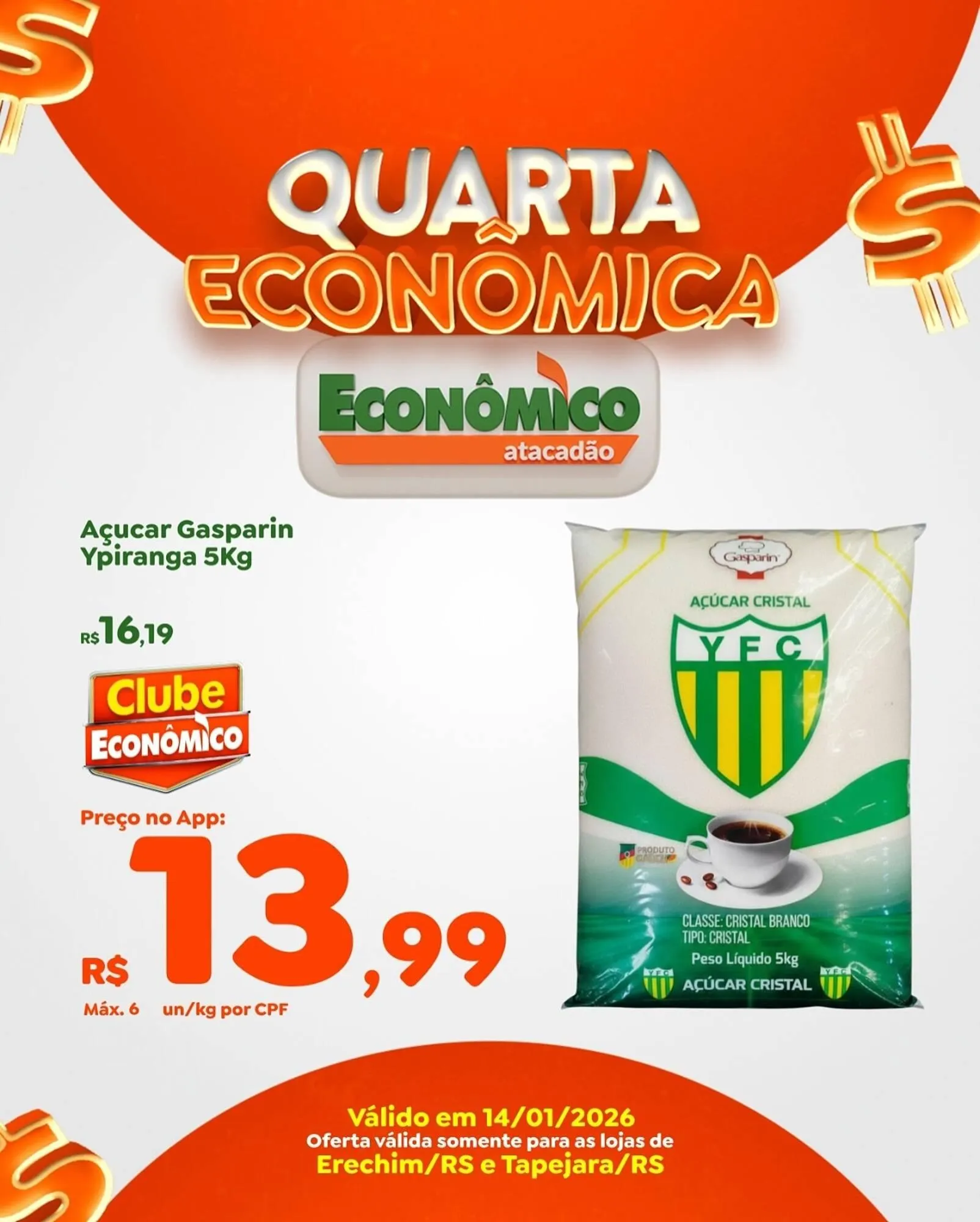 Encarte de Catálogo Econômico Atacadão 14 de janeiro até 14 de janeiro 2026 - Pagina 1