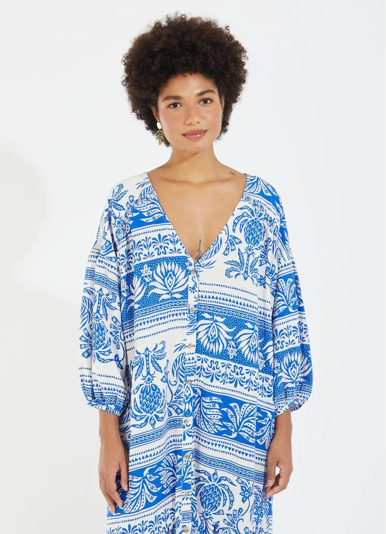 Vestido chemisie longo est malika