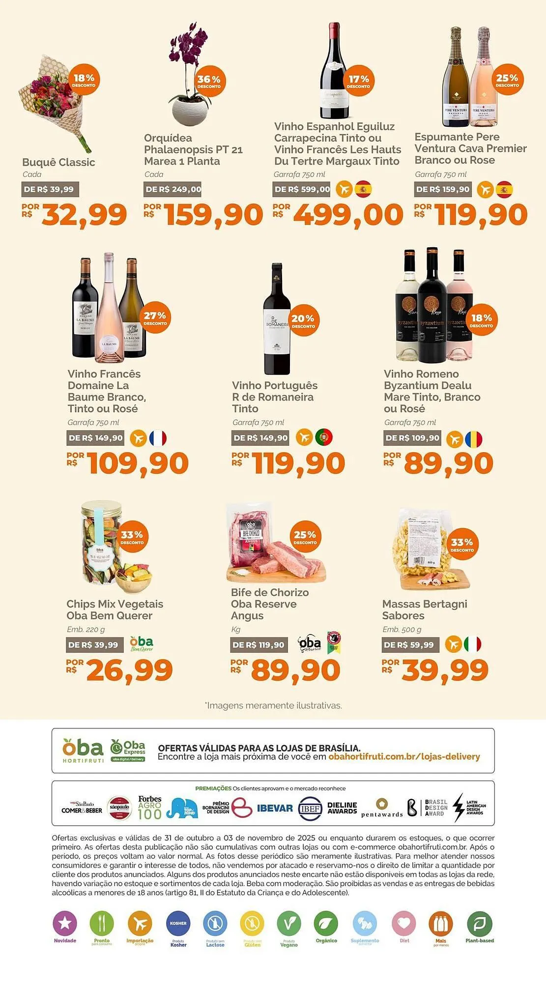 Encarte de Folheto Oba Hortifruti 31 de outubro até 3 de novembro 2025 - Pagina 7