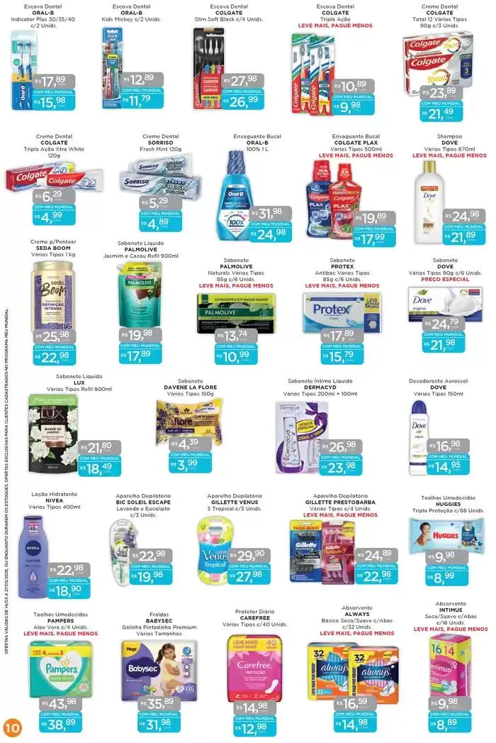 Encarte de Ofertas Supermercados Mundial 14 de março até 27 de março 2025 - Pagina 10