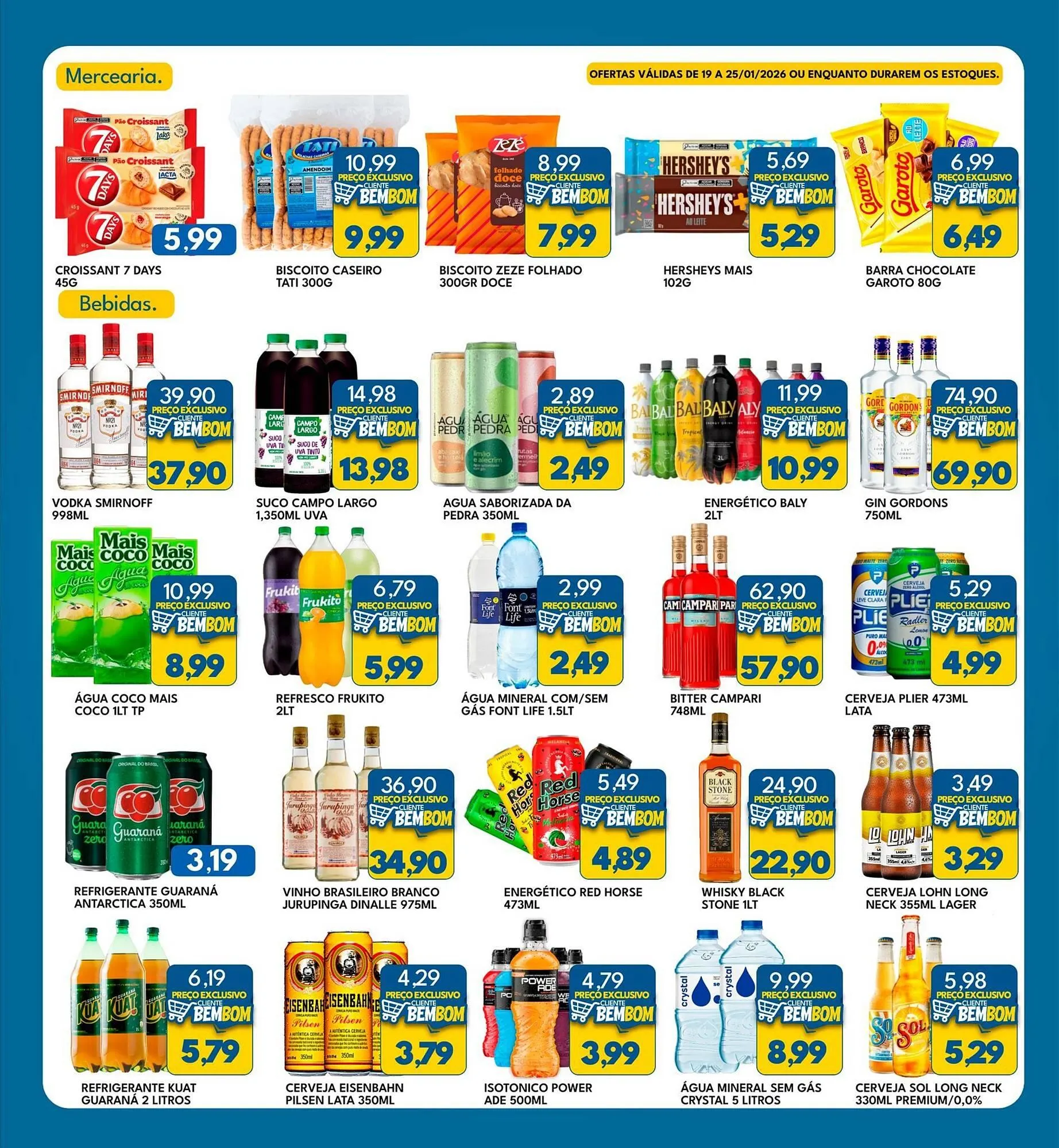 Encarte de Catálogo Rancho Bom Supermercados 19 de janeiro até 25 de janeiro 2026 - Pagina 3