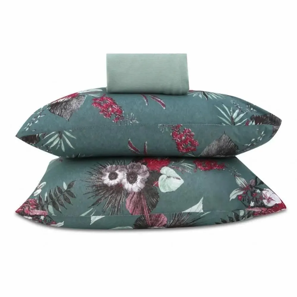 Jogo De Cama Casal Malha Solecasa Havan Casa 3 Pçs - Veruska Verde