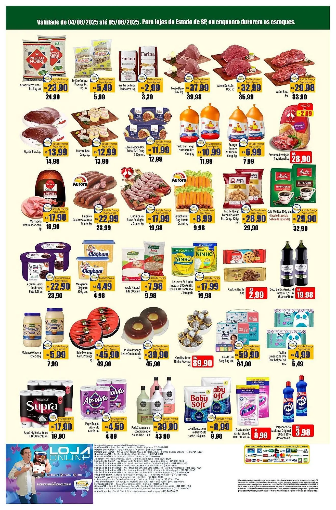 Encarte de Catálogo Proença Supermercados 4 de agosto até 5 de agosto 2025 - Pagina 2