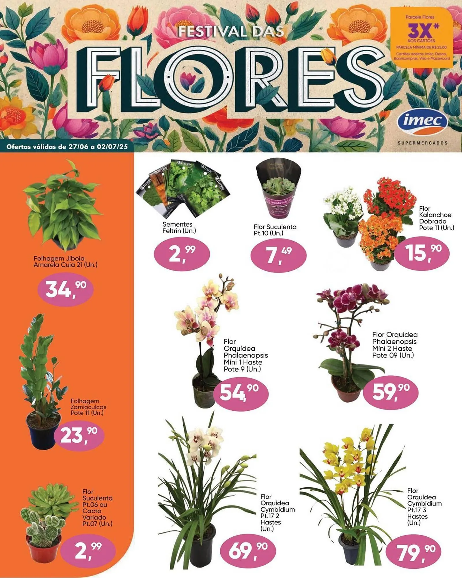 Encarte de Catálogo Imec Supermercados 27 de junho até 2 de julho 2025 - Pagina 1
