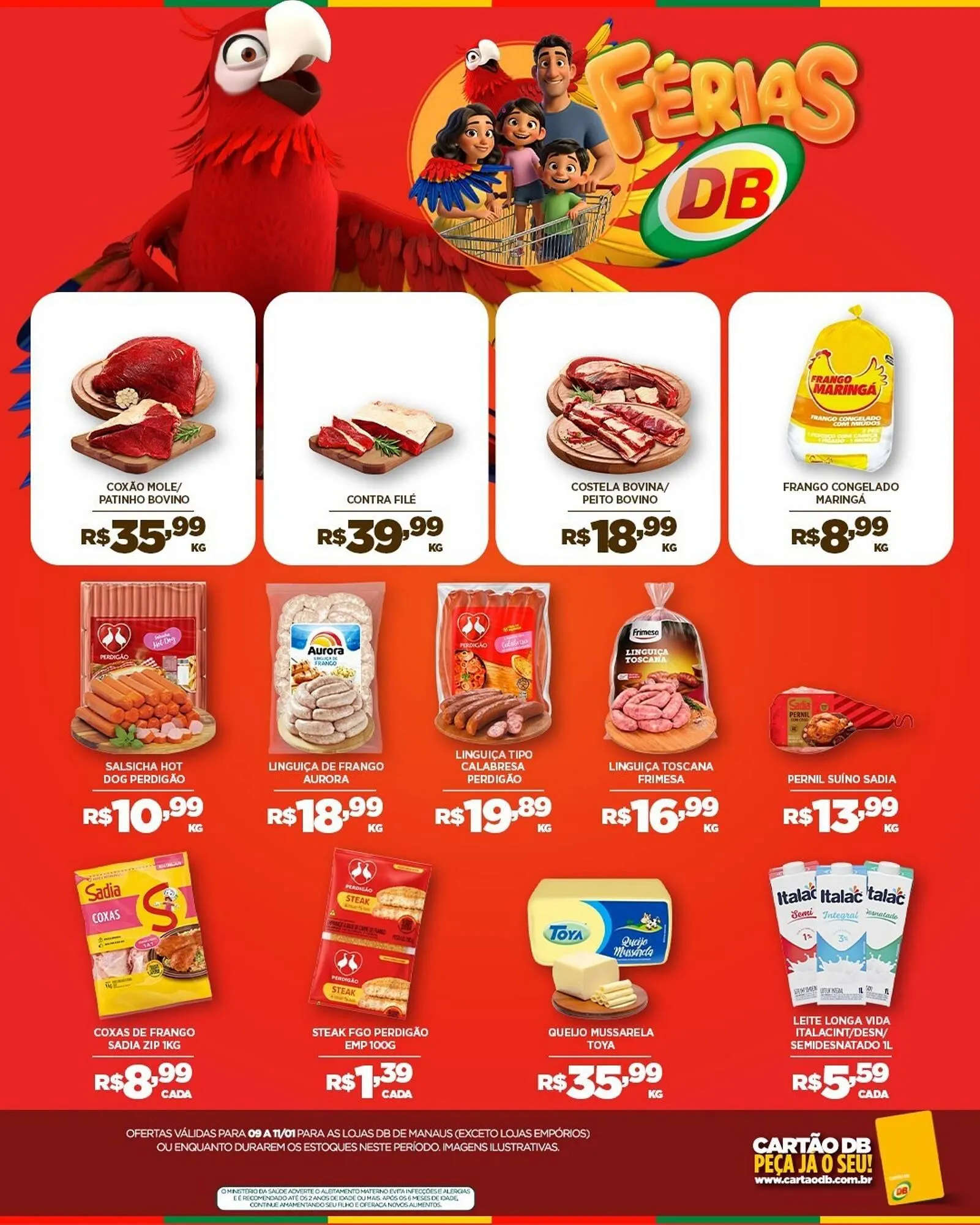 Encarte de Catálogo DB Supermercados 9 de janeiro até 11 de janeiro 2026 - Pagina 1