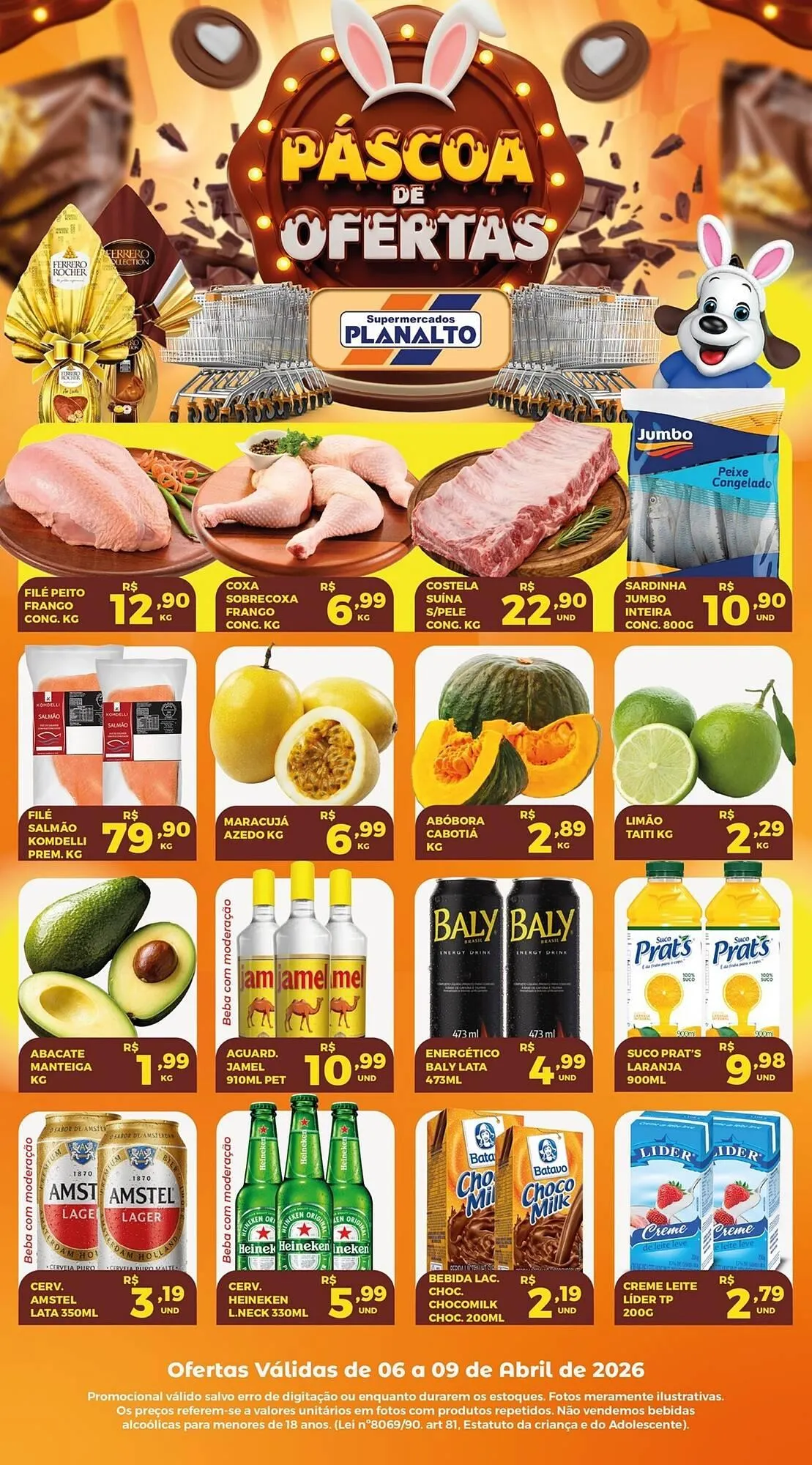 Encarte de Catálogo Supermercados Planalto 6 de abril até 9 de abril 2026 - Pagina 1
