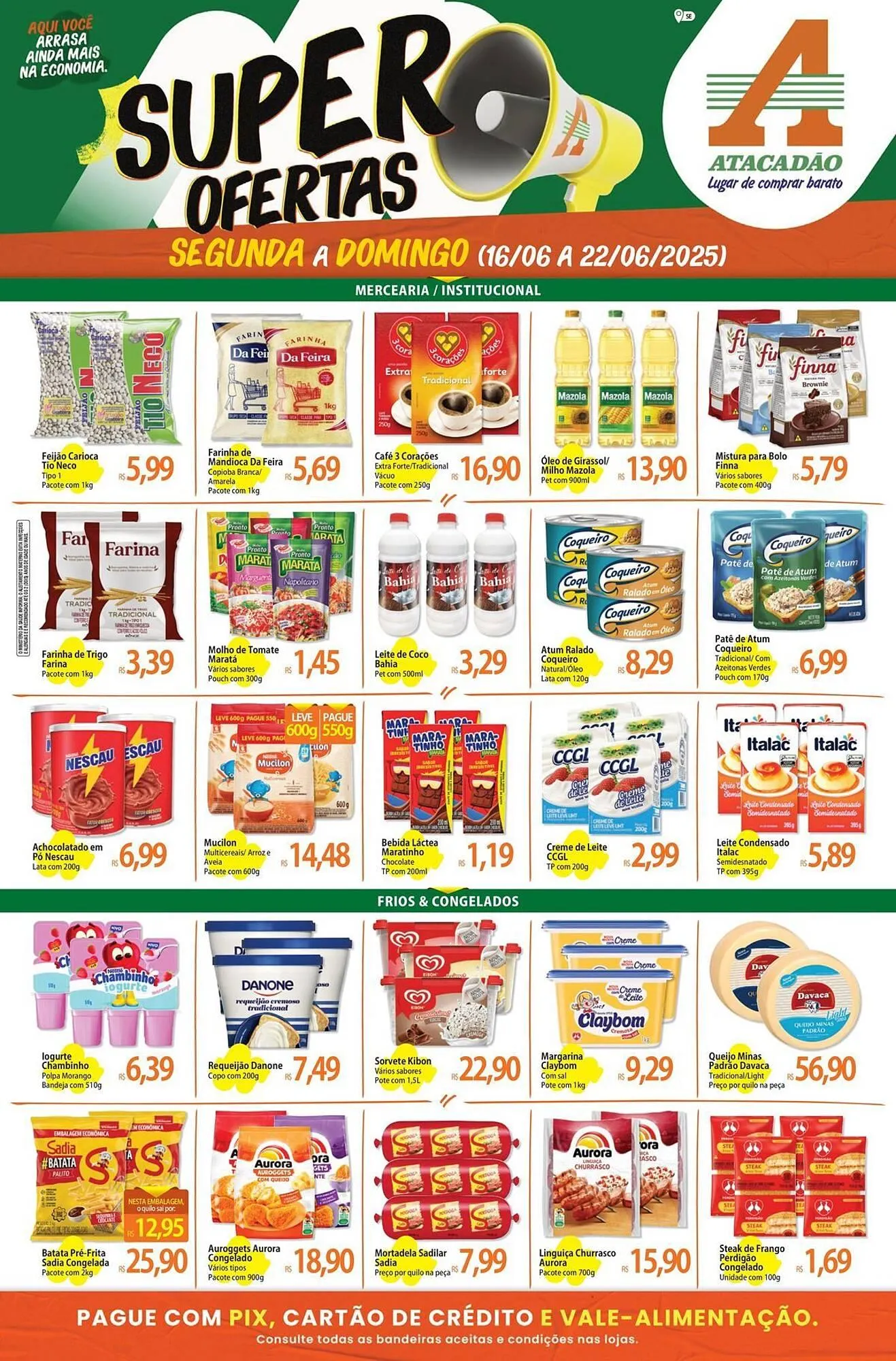 Encarte de Catálogo Atacadão 16 de junho até 22 de junho 2025 - Pagina 1