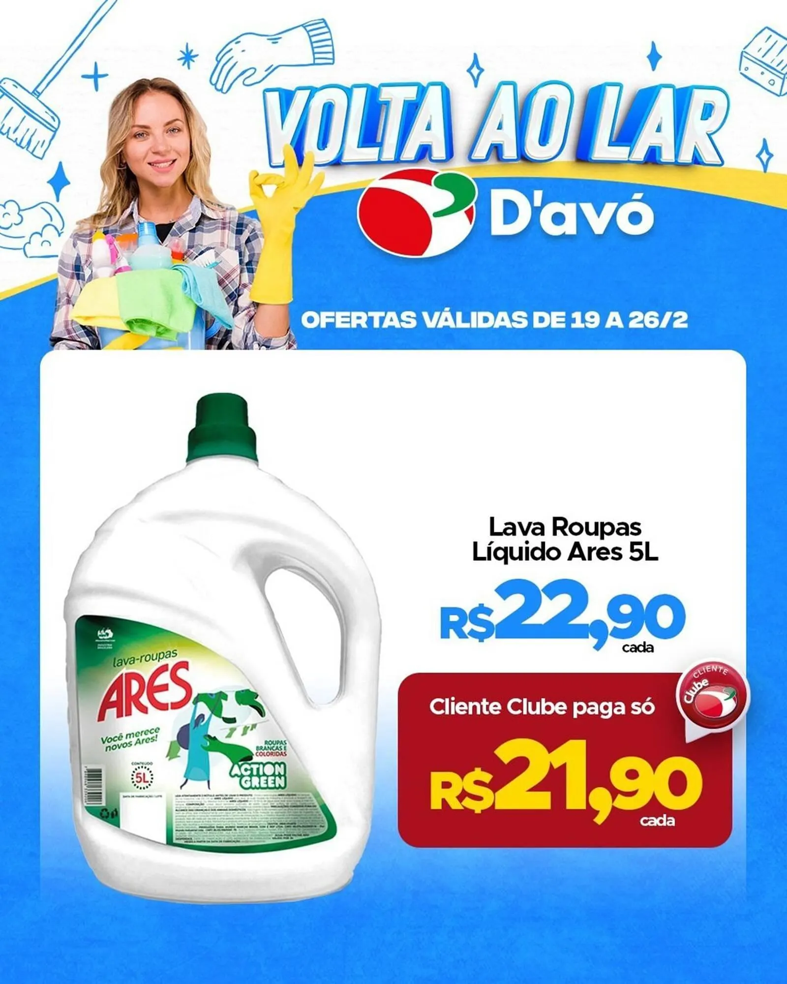 Encarte de Catálogo D'avó Supermercado 19 de fevereiro até 26 de fevereiro 2026 - Pagina 1