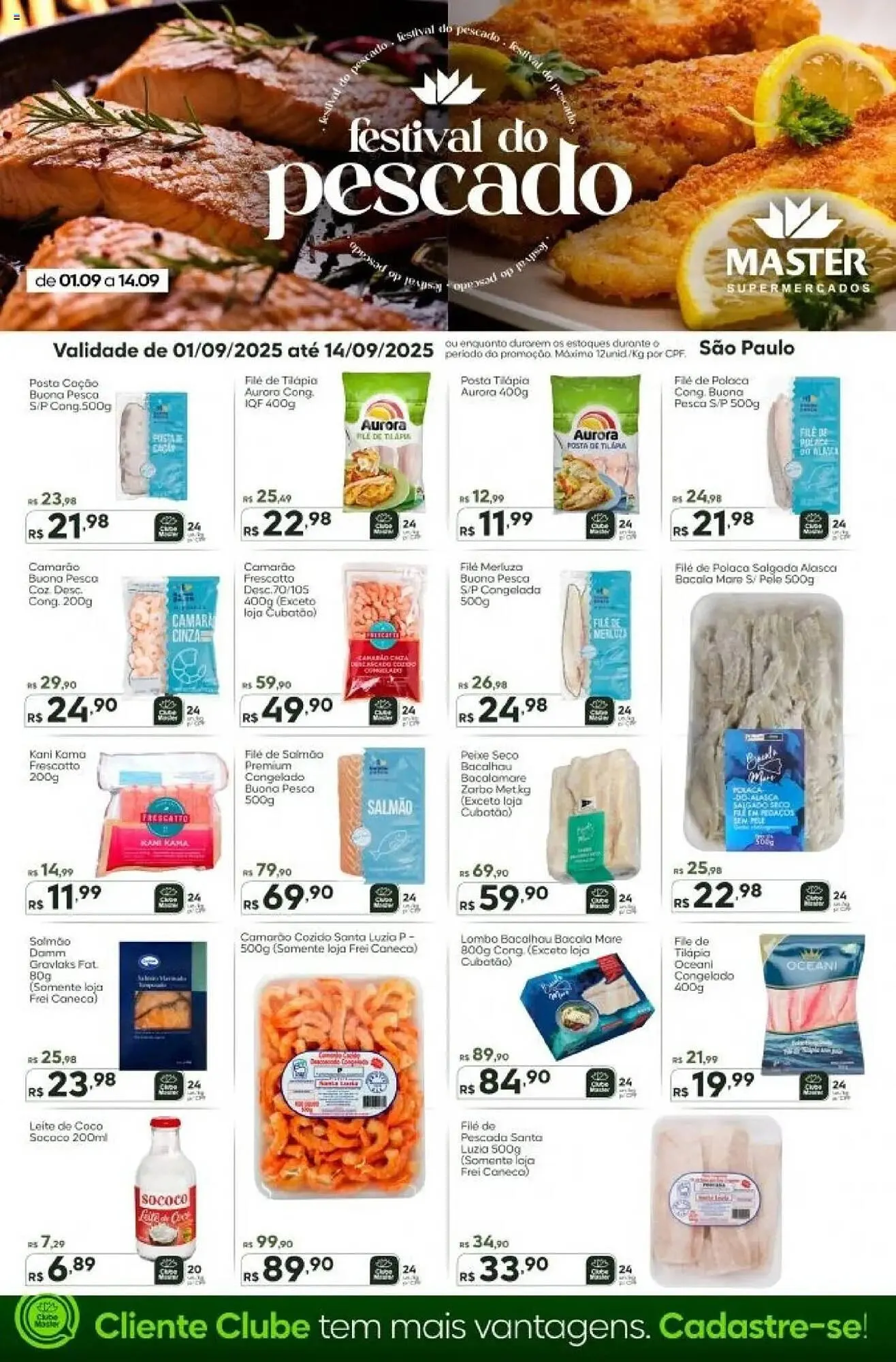 Encarte de folheto Master Supermercados 1 de setembro até 14 de setembro 2025 - Pagina 1